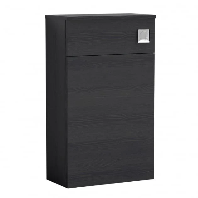Mantello 500mm Back to Wall WC Unit - Charcoal Black - Image 2