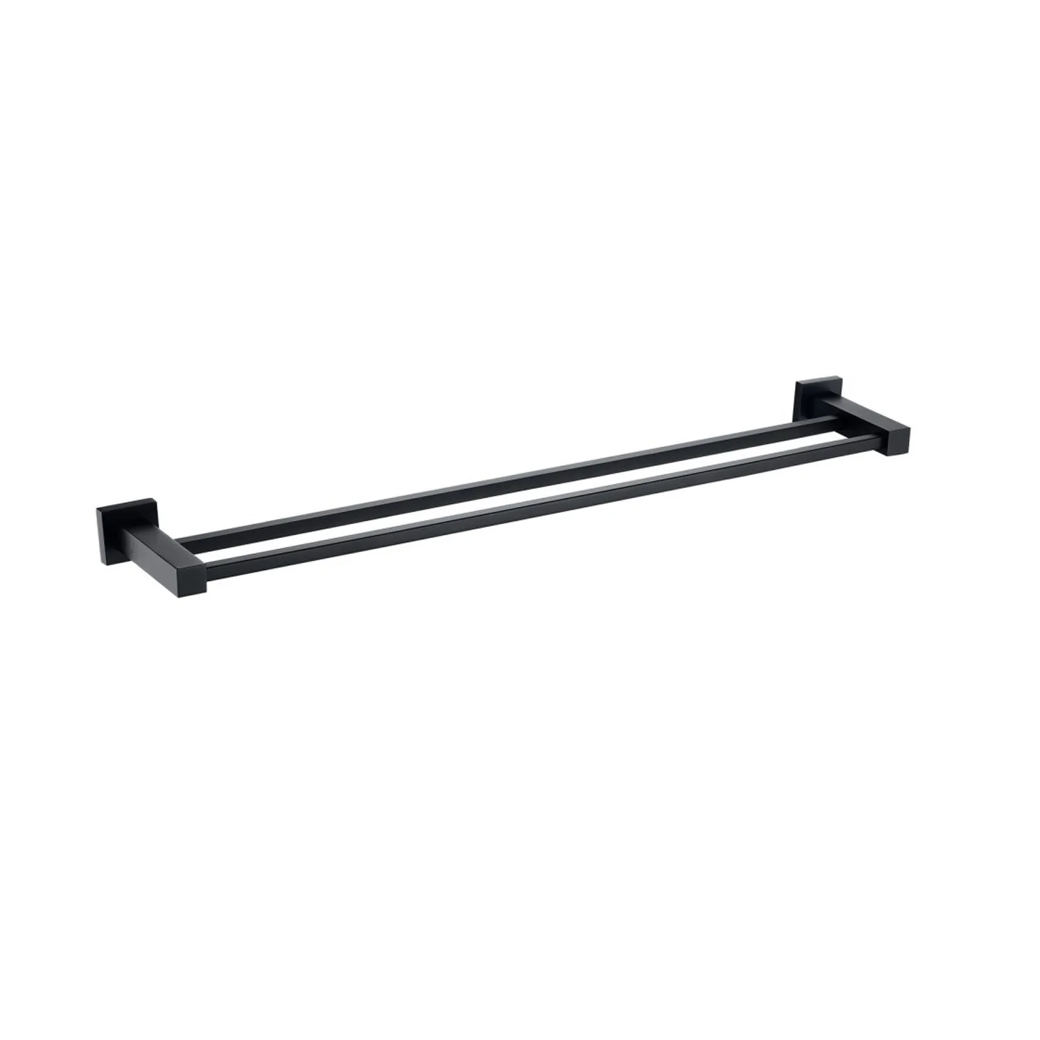Matt Black Double Towel Rail