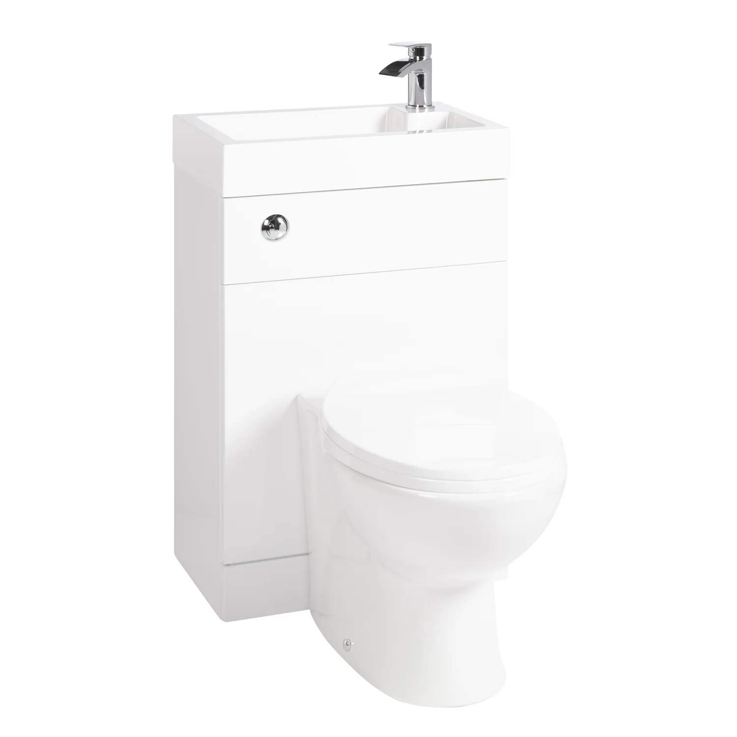 Mayford 500mm Toilet and Basin Combination Unit - White