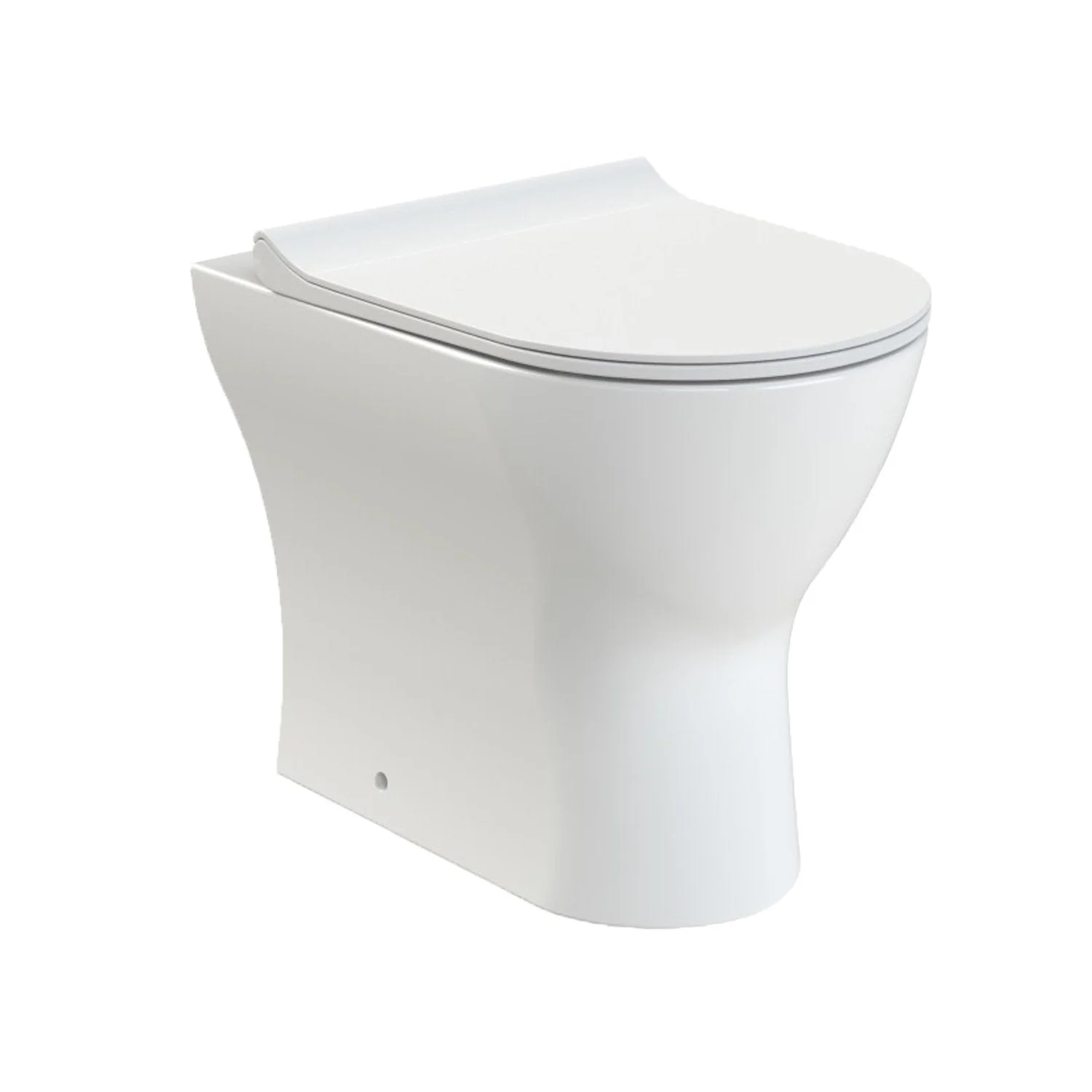 Mayford 500mm Toilet and Basin Combination Unit - White with Brushed Brass Flush - Image 7