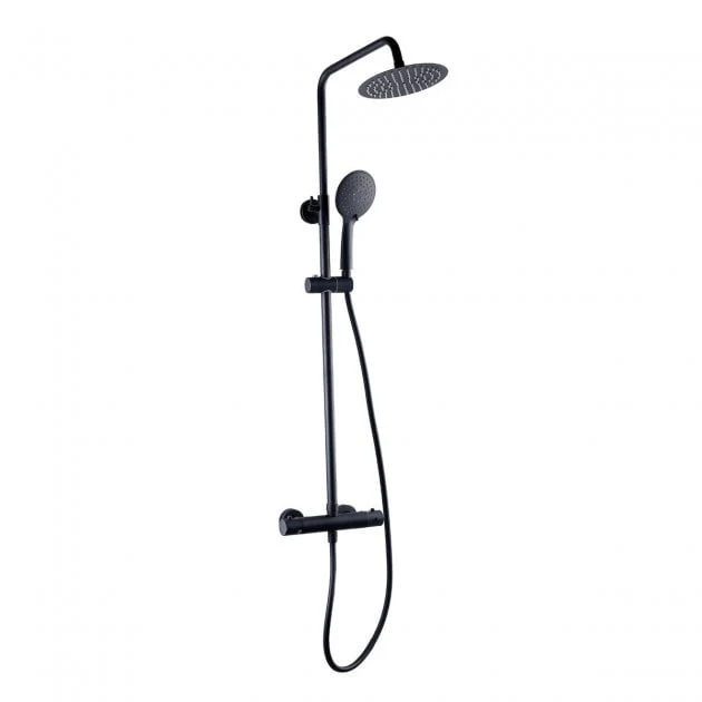 Mayford Matt Black 1500 Complete 500 Vanity Shower Bathroom Suite - Grey - Image 5