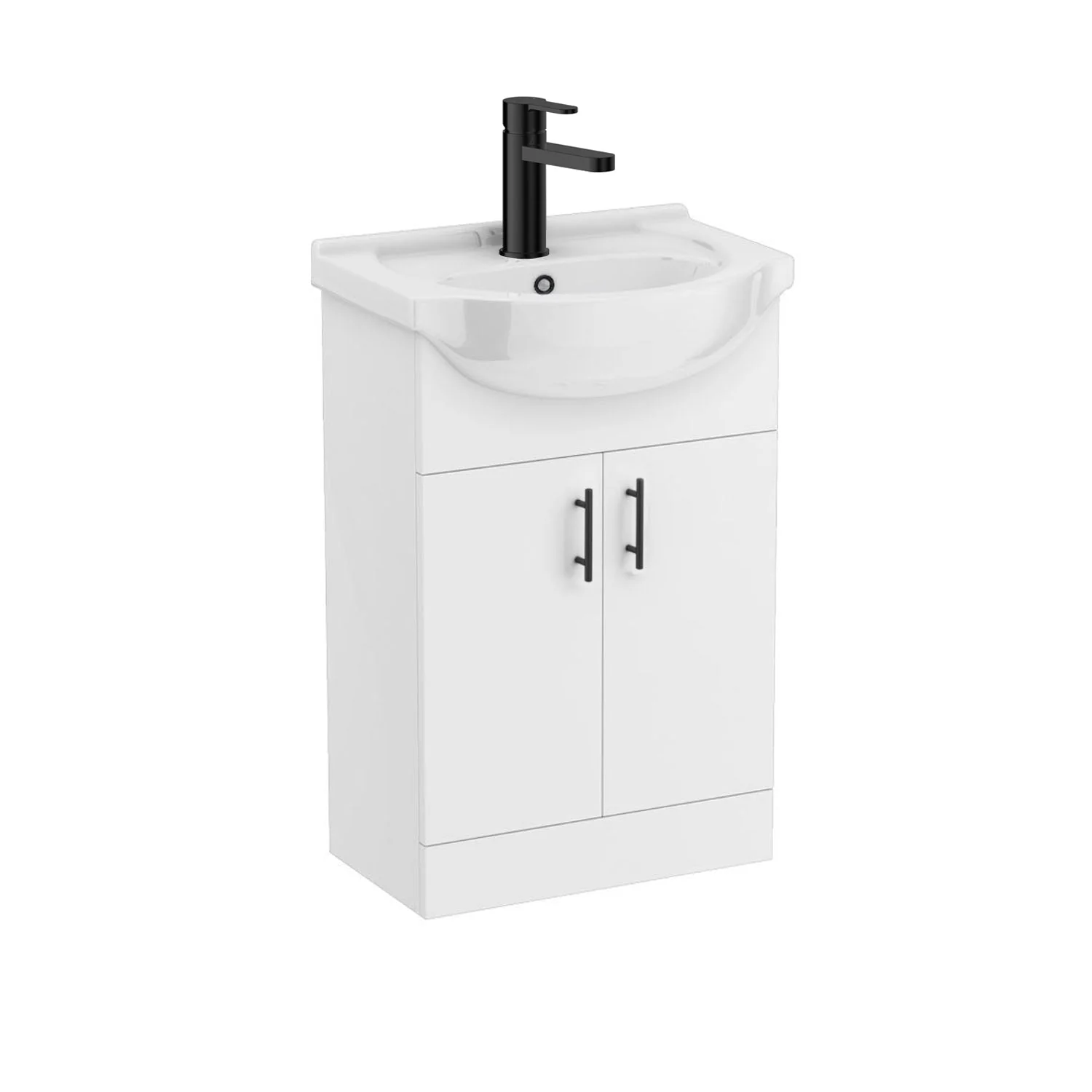 Mayford Matt Black 1600 Complete Vanity Shower Bathroom Suite - Image 3