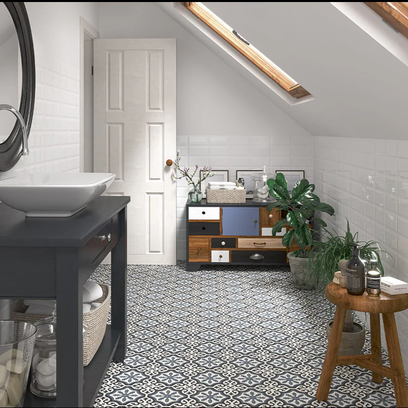Metro White Gloss Rectangle Ceramic Tile - Image 3