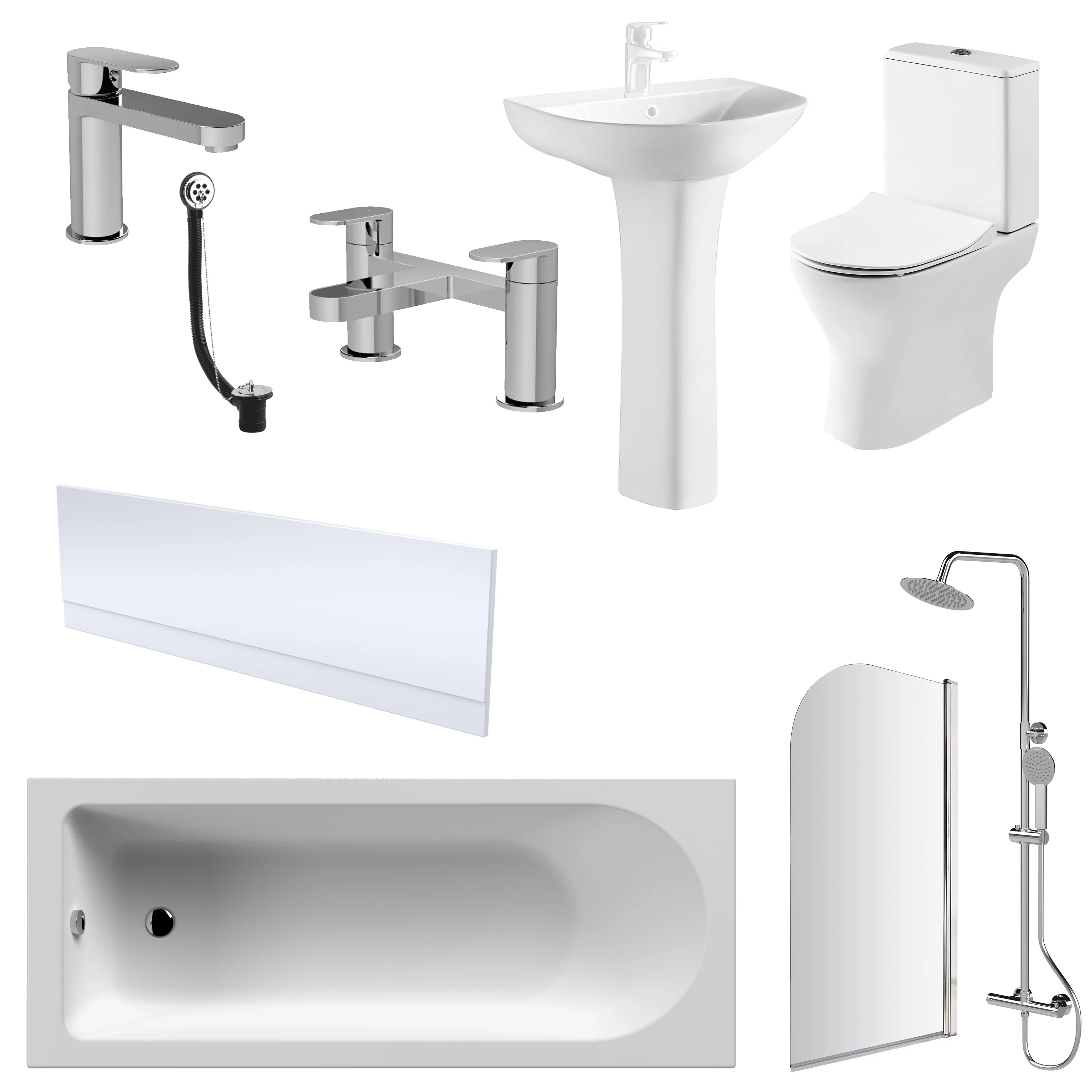 Misirlou Complete Shower Bathroom Suite - 1700x700 - Image 13