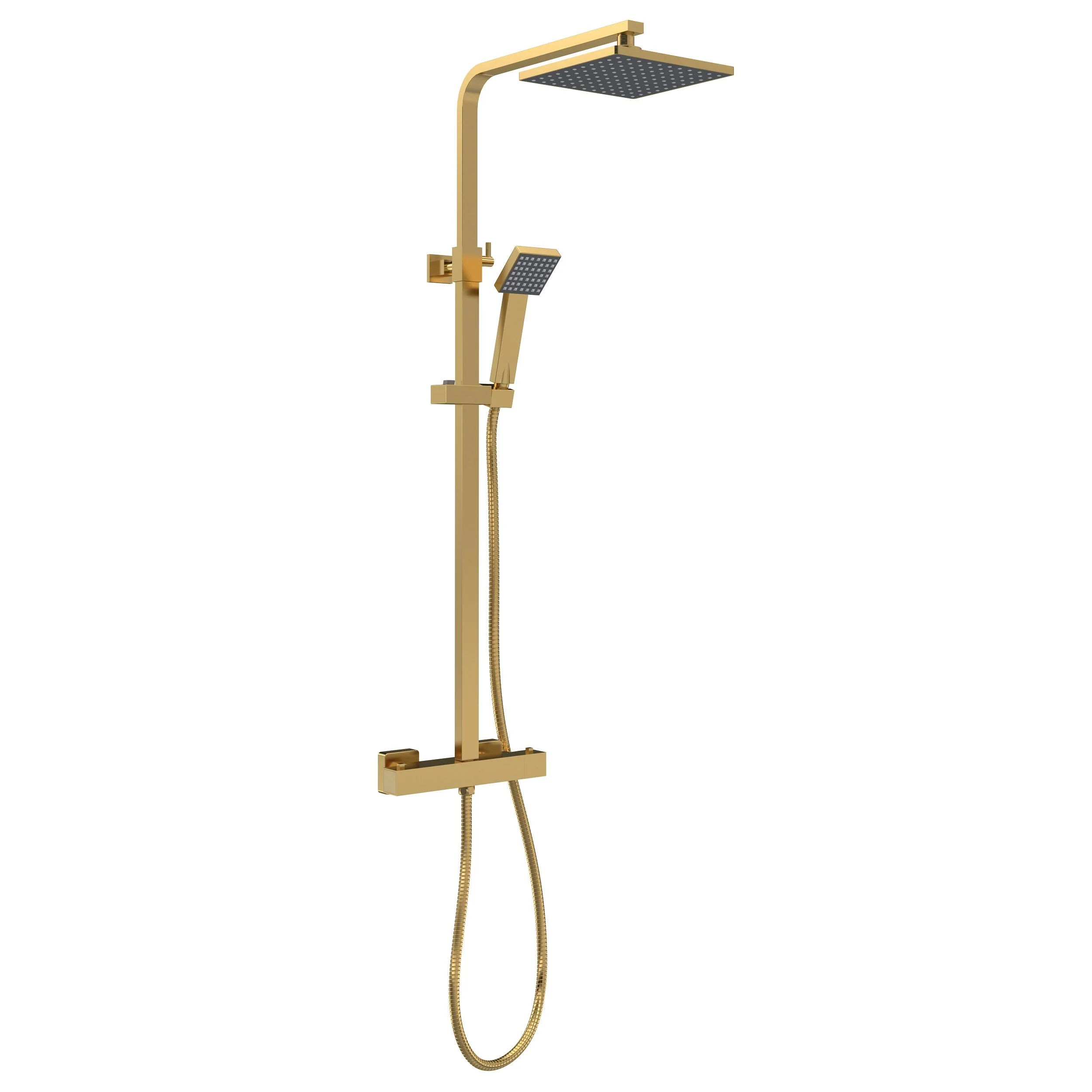 Monty 1700 L-Shaped Brushed Brass Combination Complete Bathroom Suite - Image 10