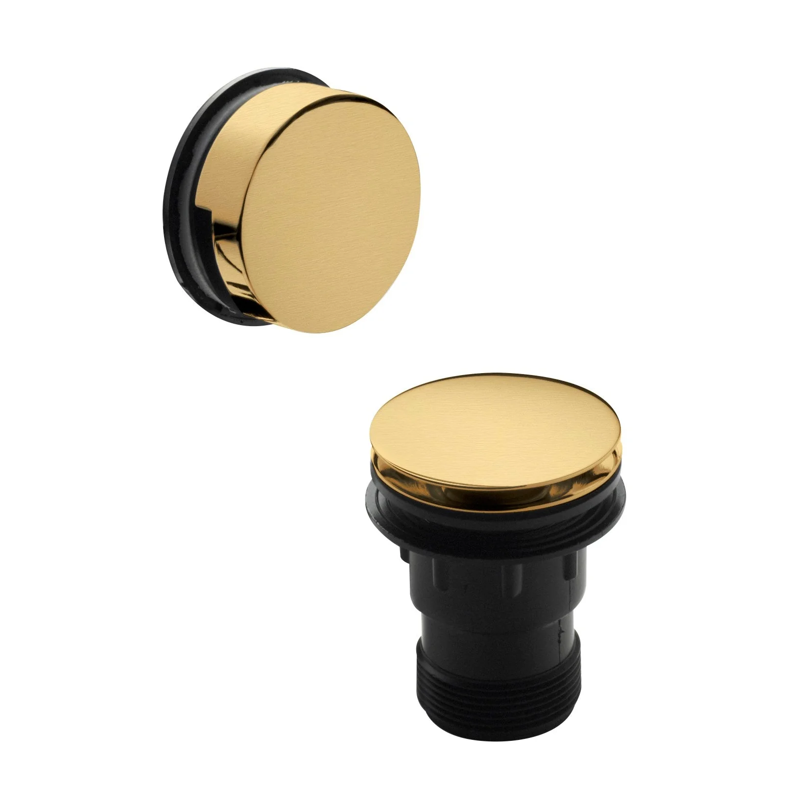 Monty Complete Bathroom Suite with Brushed Brass Taps - 3 Sizes Available - Image 11