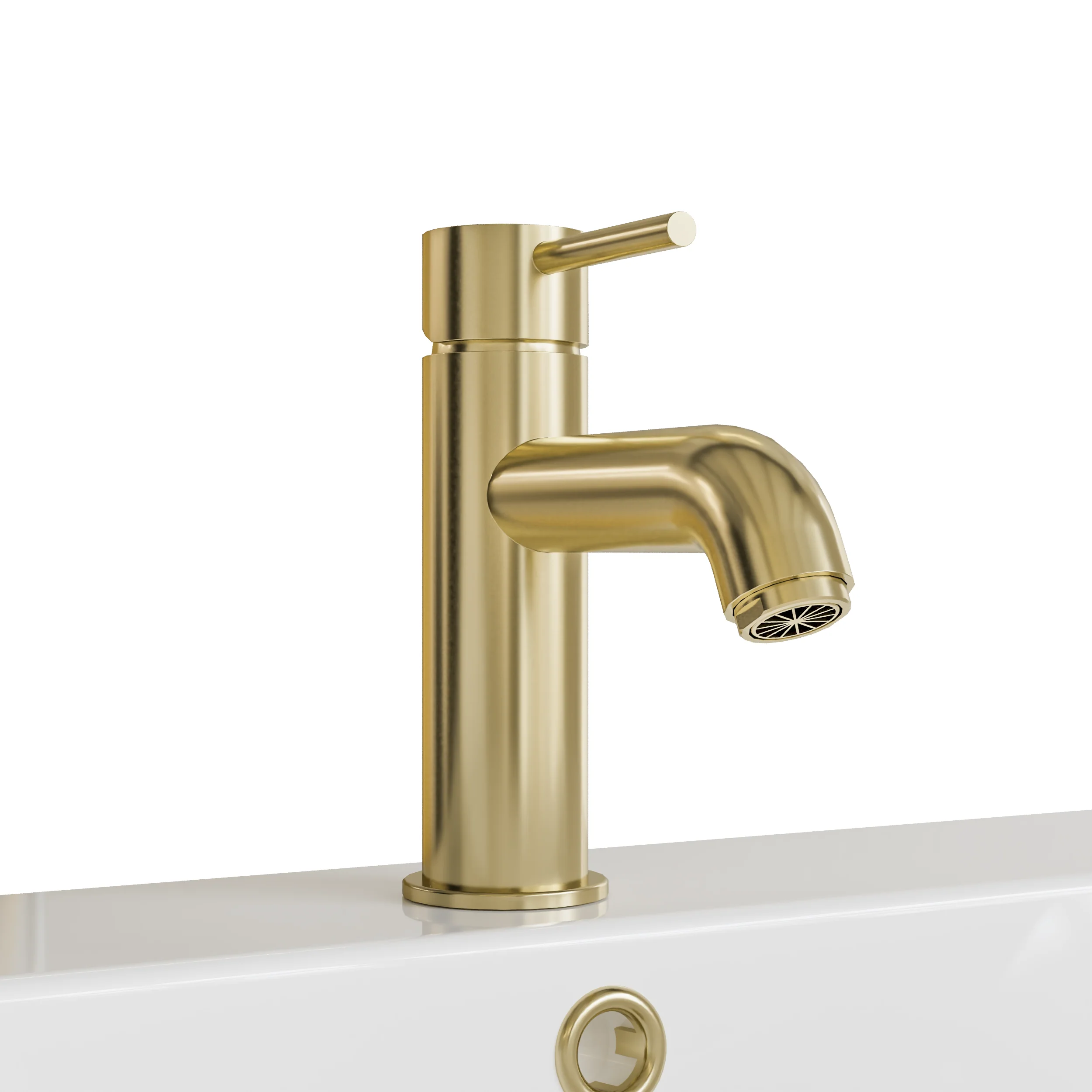 Monty Complete Bathroom Suite with Brushed Brass Taps - 3 Sizes Available - Image 7