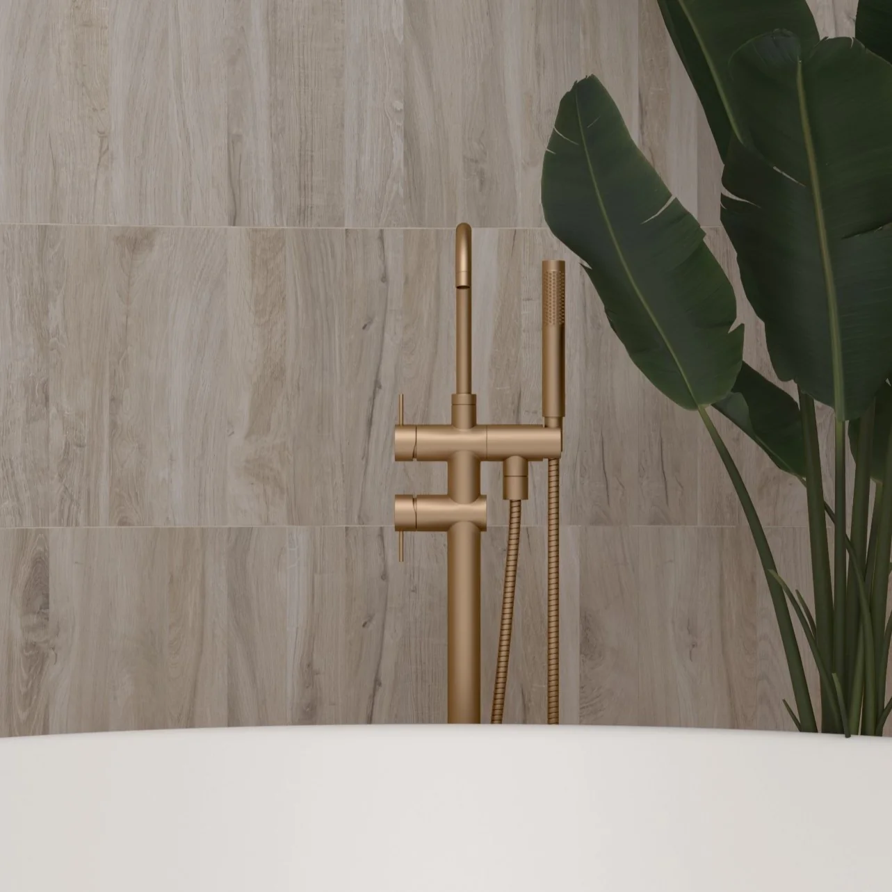 Noble Bark Rectangle Porcelain Tile - Image 2