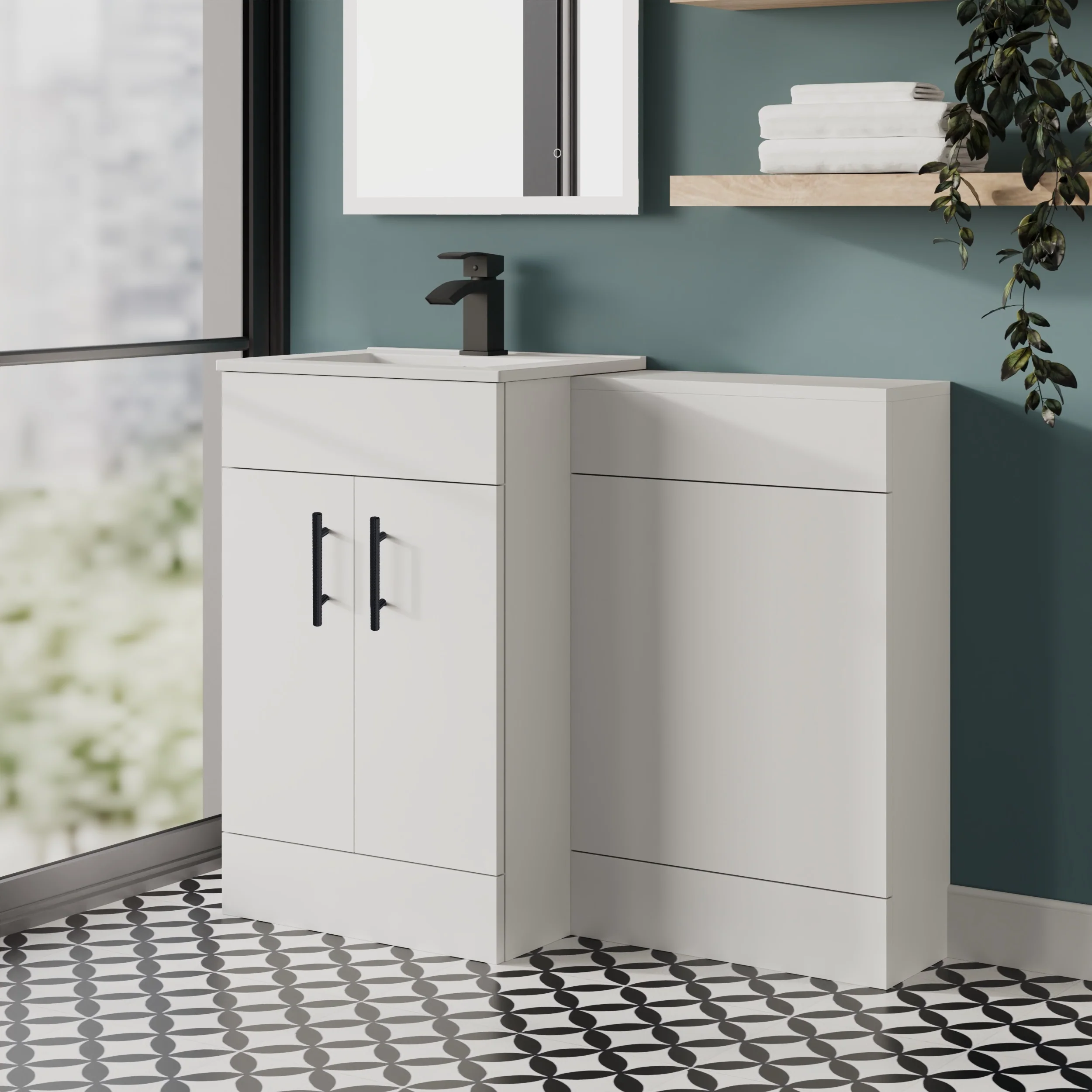 Nova 1000mm Gloss White Combination Pack - Image 5