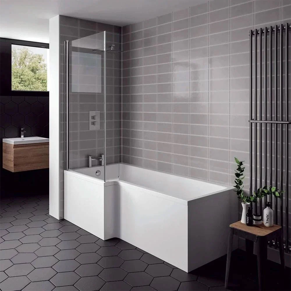 Nova 1500 L Shaped Complete Shower Bathroom Suite - Image 4