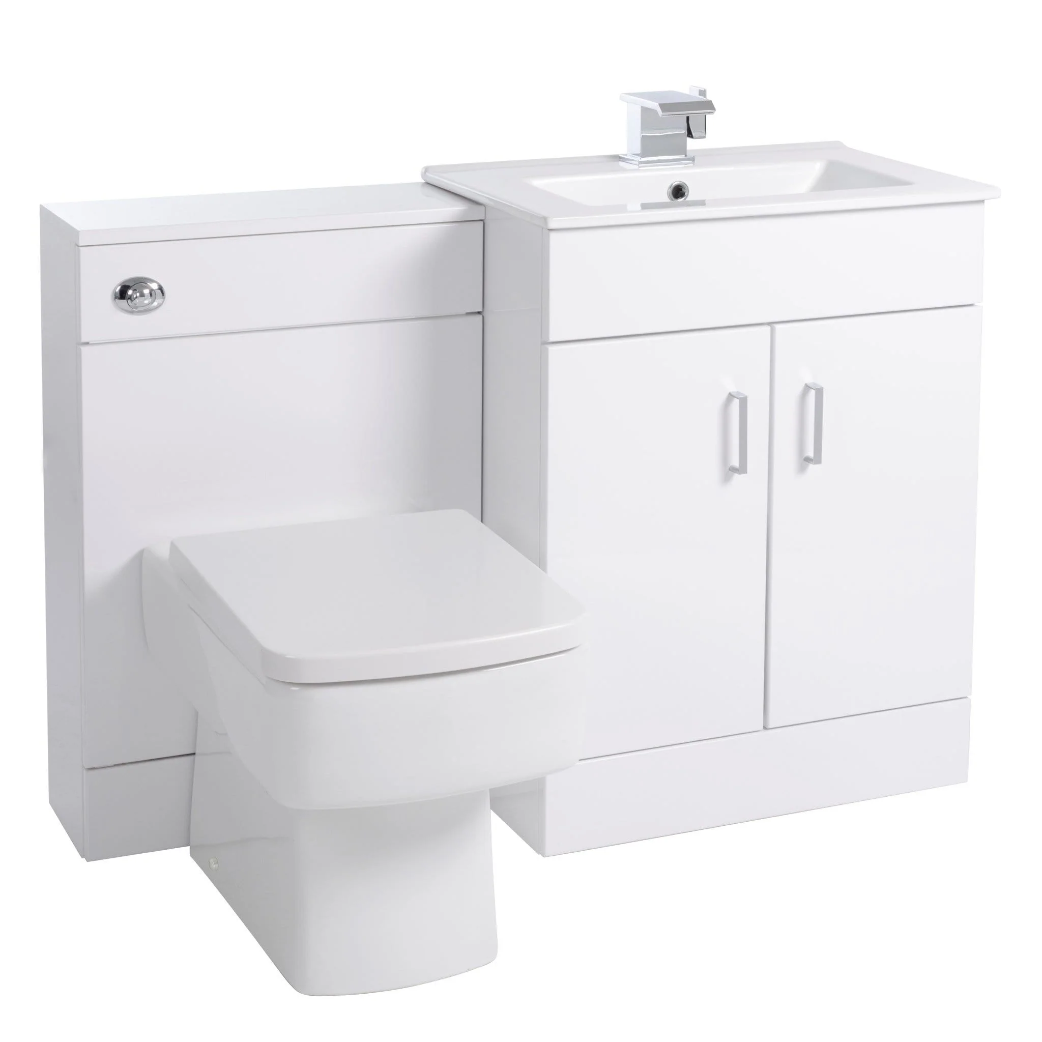Nova 1500 L Shaped Complete Shower Bathroom Suite - Image 6