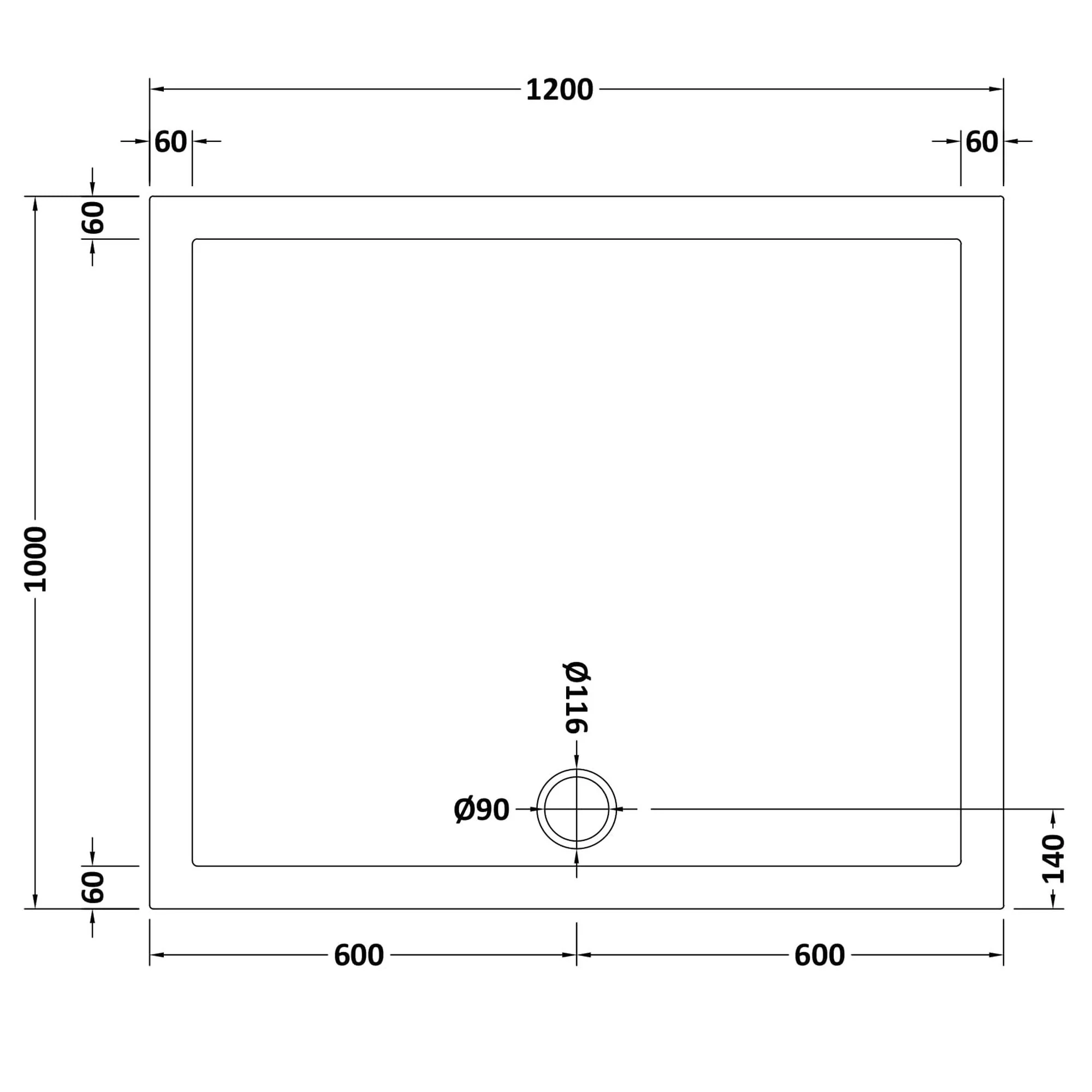 Rectangular Easy Plumb Stone Shower Trays - Image 18