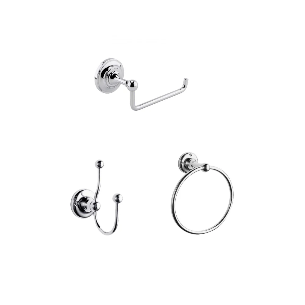 Hudson Reed 3 Piece Chrome Accessory Pack - Image 8