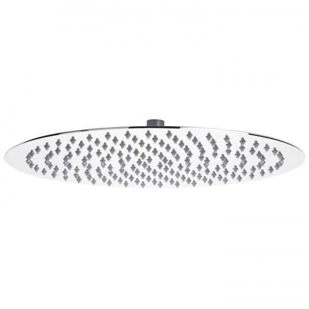 Nuie 400mm Round Fixed Stainless Steel Shower Head