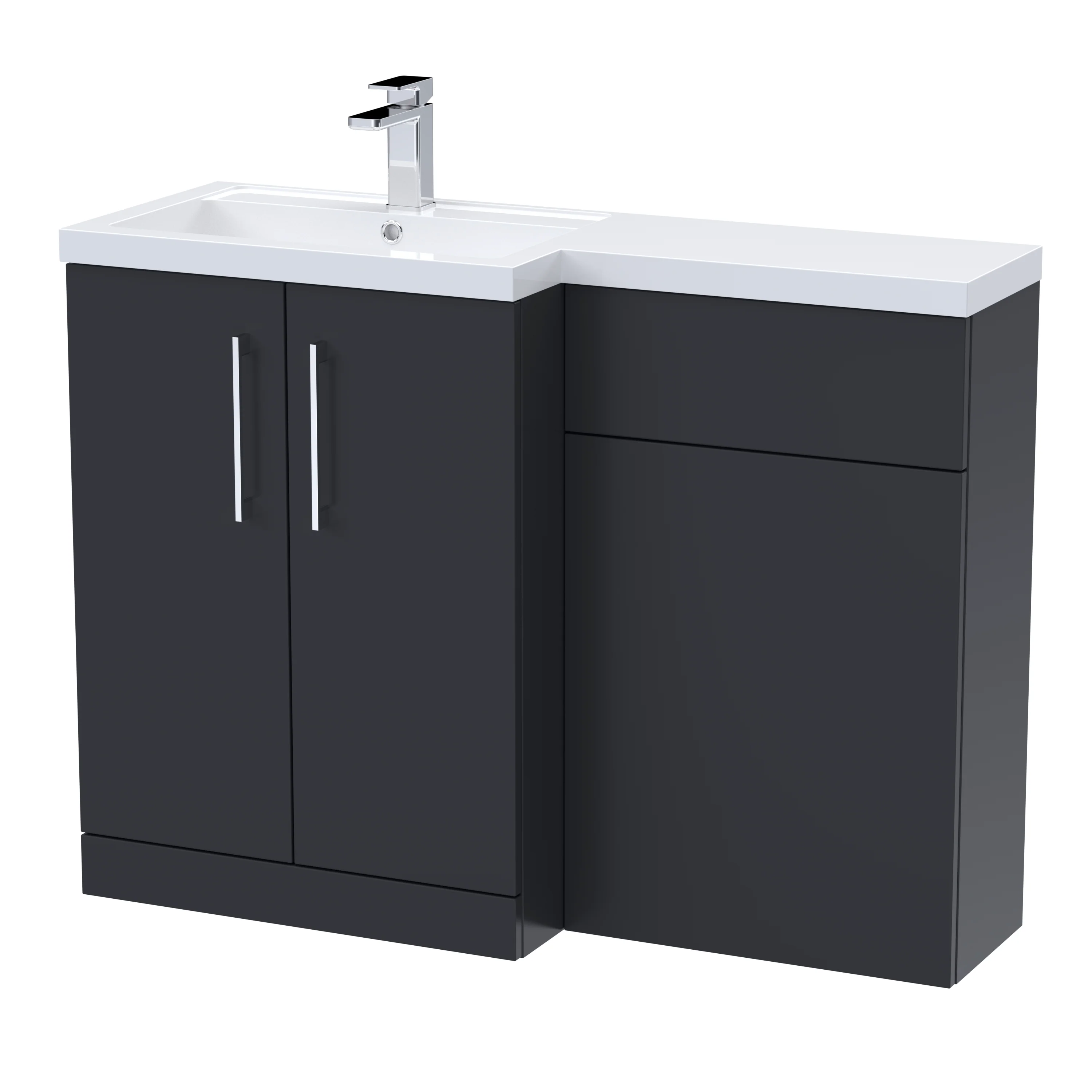 Nuie Arno 1100mm Left Hand Combination - Soft Black