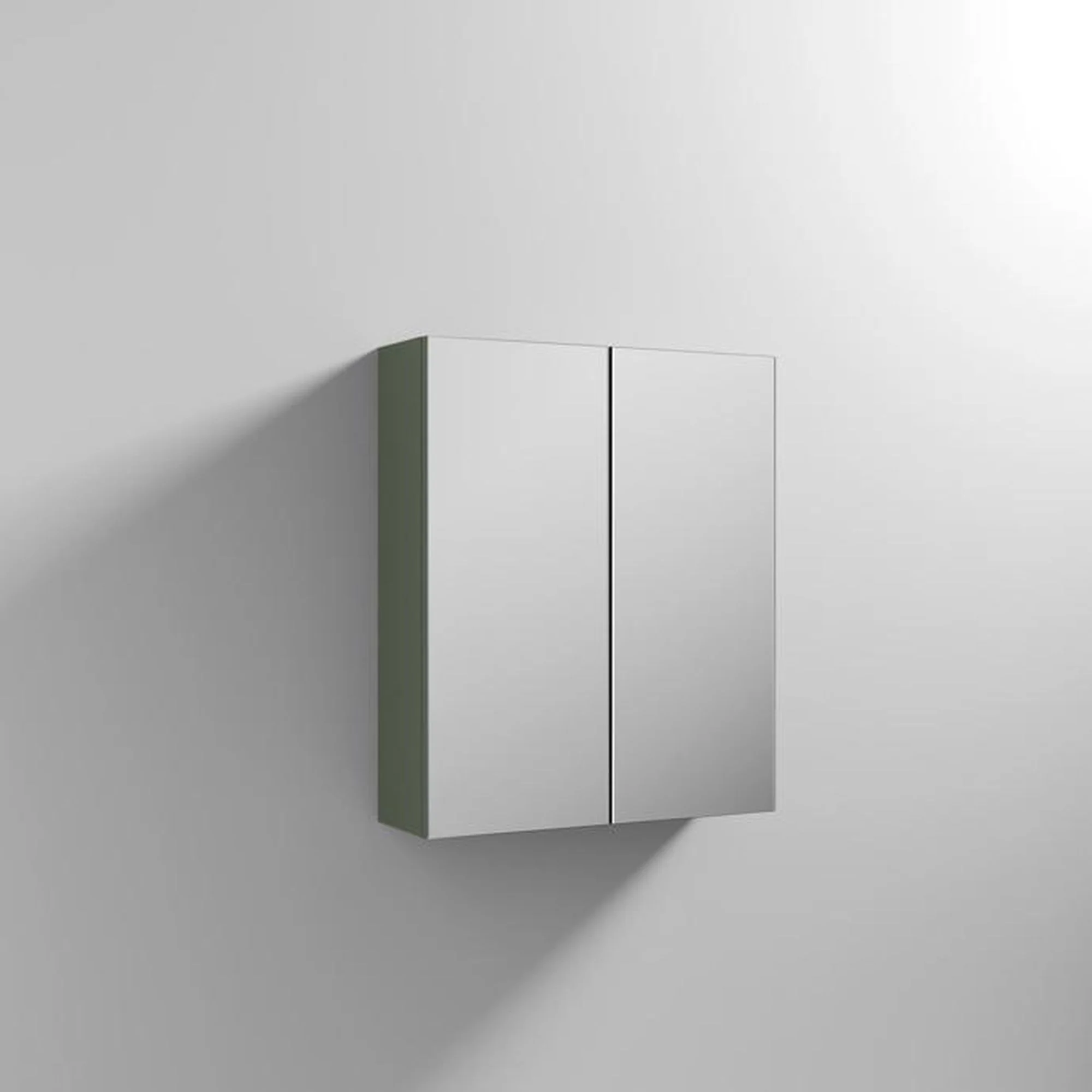 Nuie Arno 600mm Mirror Unit (50/50) - Satin Green - Image 3