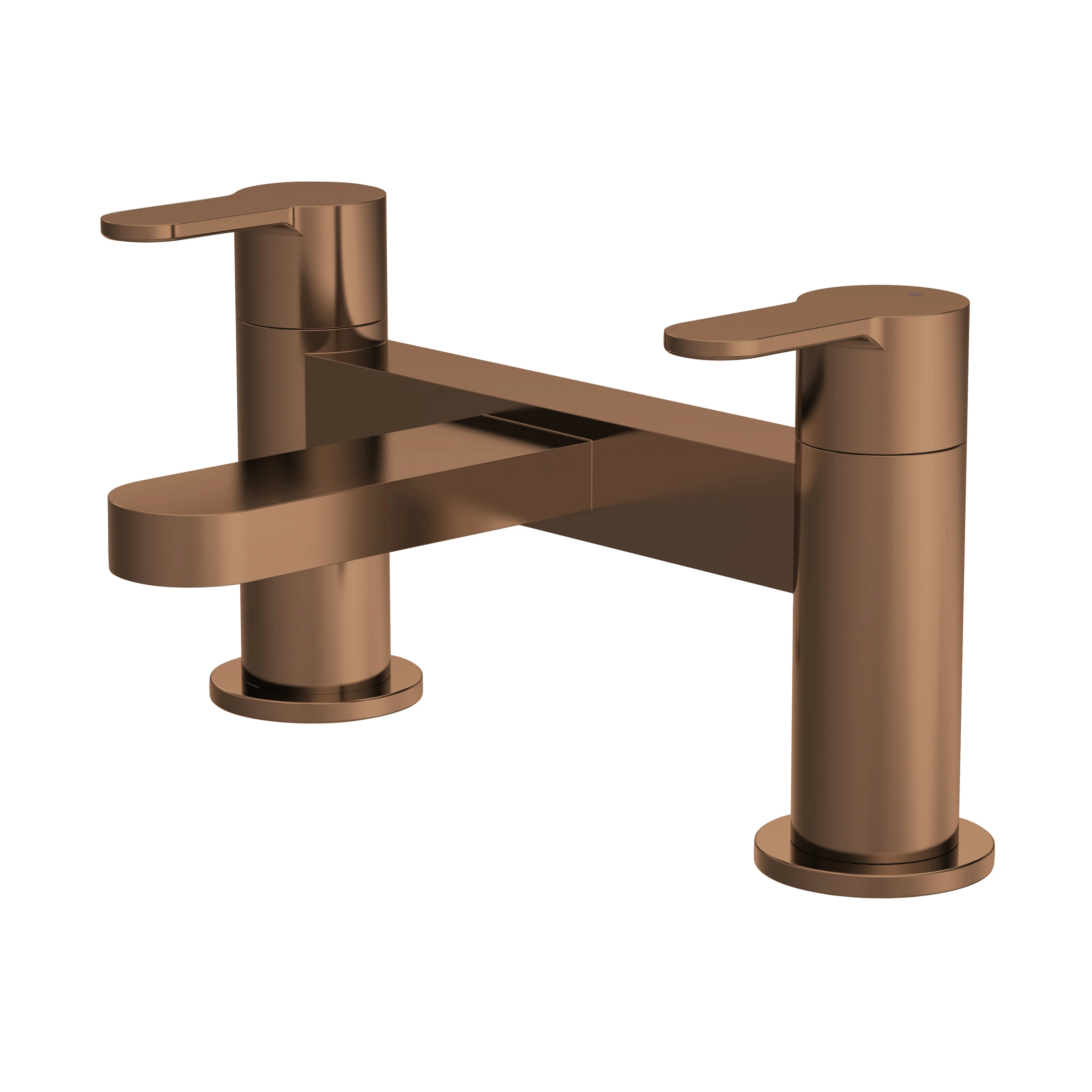 Nuie Arvan Deck Mounted Bath Filler - Brushed Bronze - Image 3
