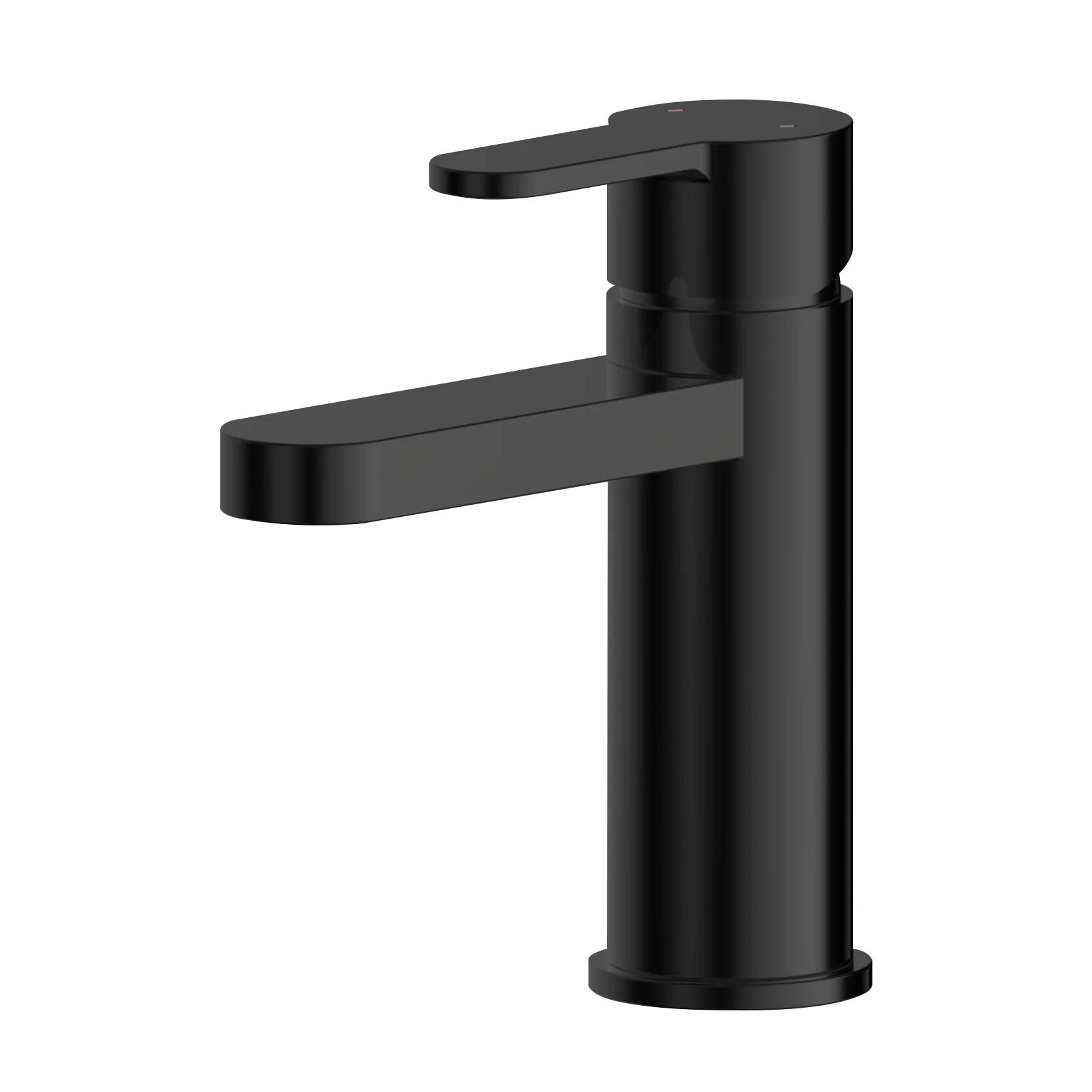 Nuie Arvan Mono Basin Mixer With Push Button Waste - Matt Black - Image 2