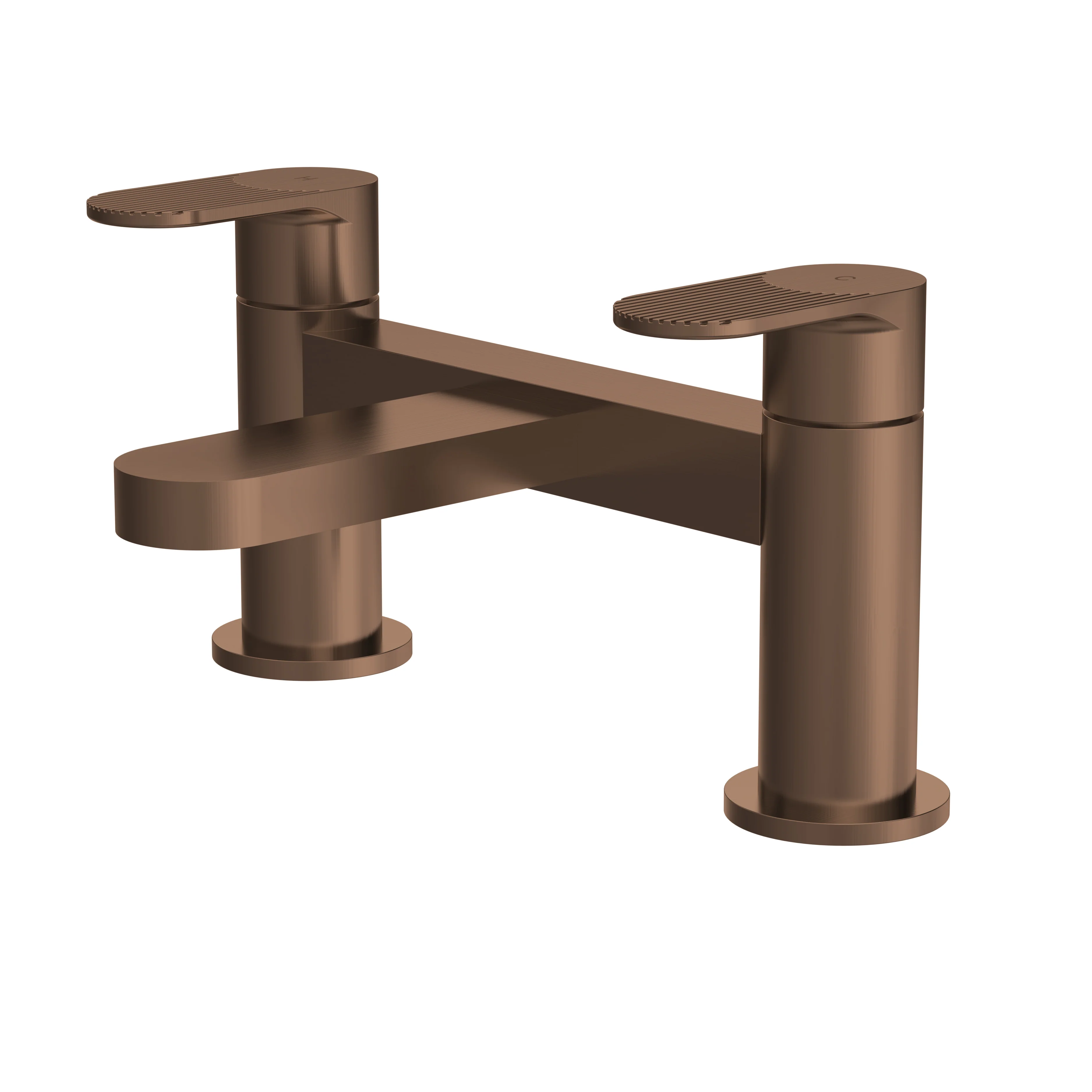 Nuie Binsey Cyprus Deck Mounted Bath Filler - Brushed Bronze - Image 3