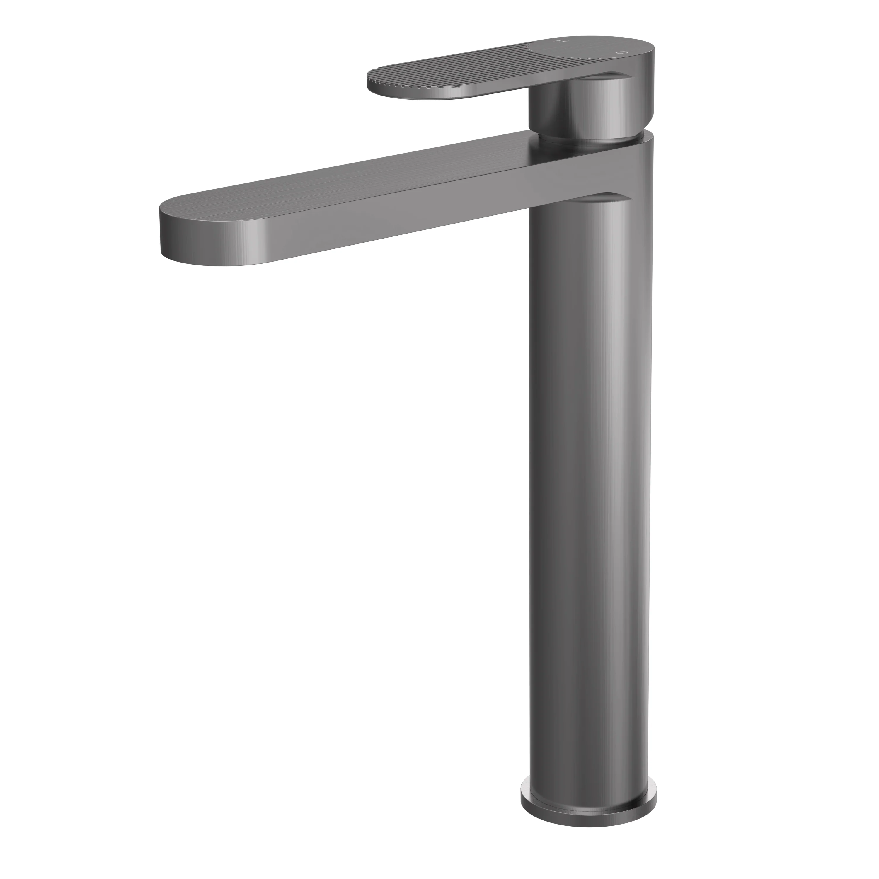 Nuie Binsey Cyprus High Rise Mono Basin Mixer - Brushed Pewter
