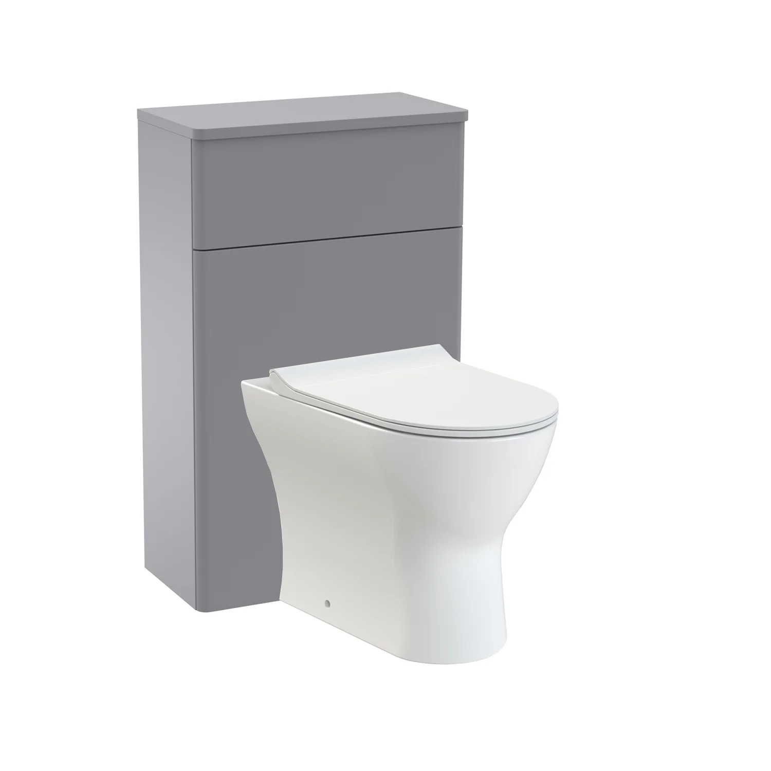 Nuie Classique 500mm WC Unit - Satin Grey with Misirlou BTW Pan