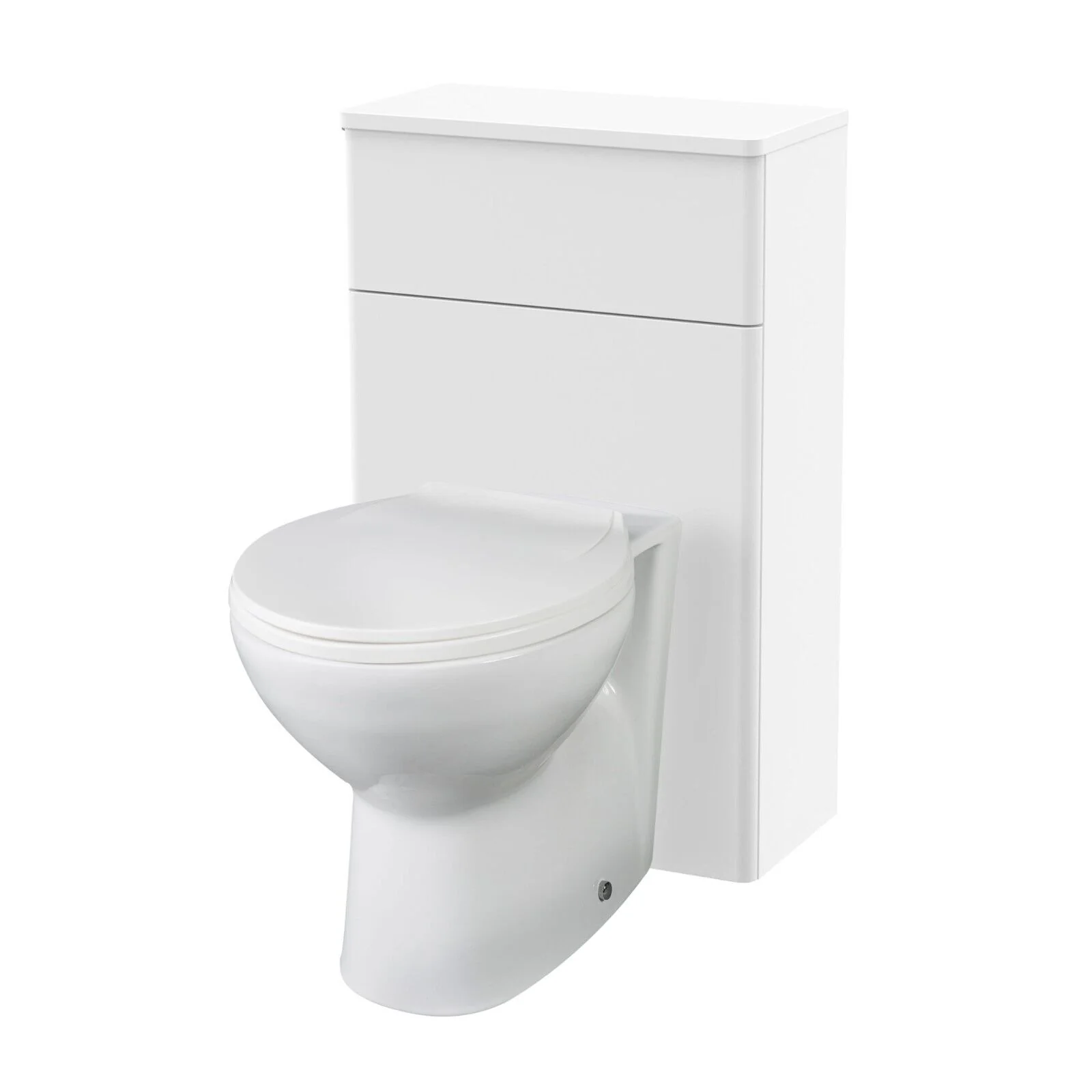 Nuie Classique 500mm WC Unit - Satin White with Alpha BTW Pan
