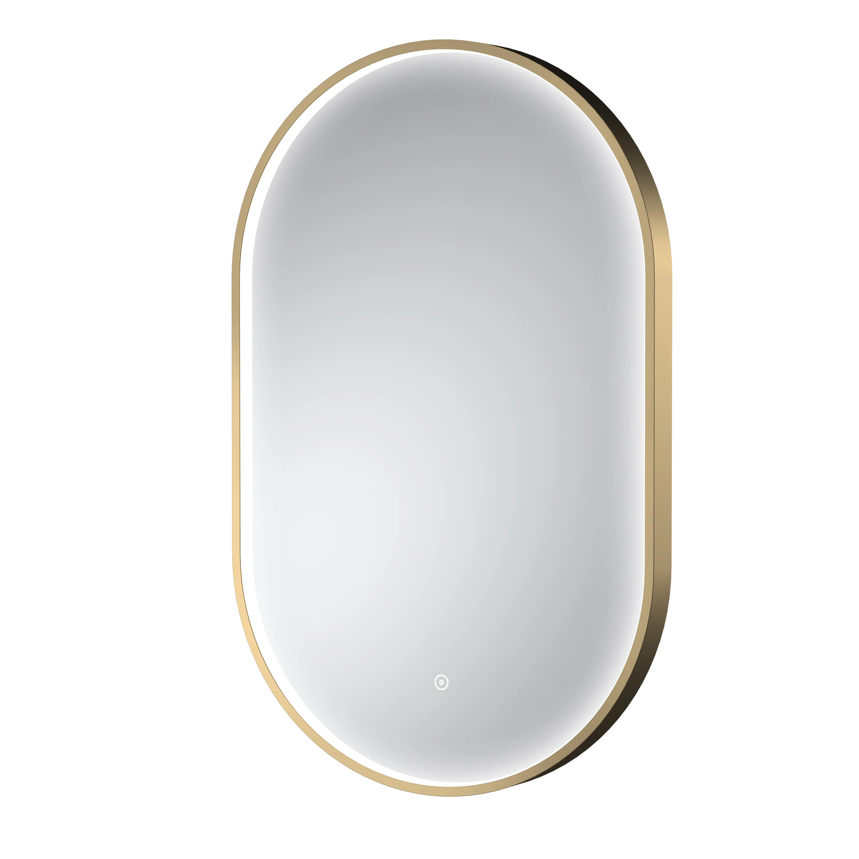 Nuie Columba Inset Frame Led Mirror 800 x 500mm - Brushed Brass - Image 3