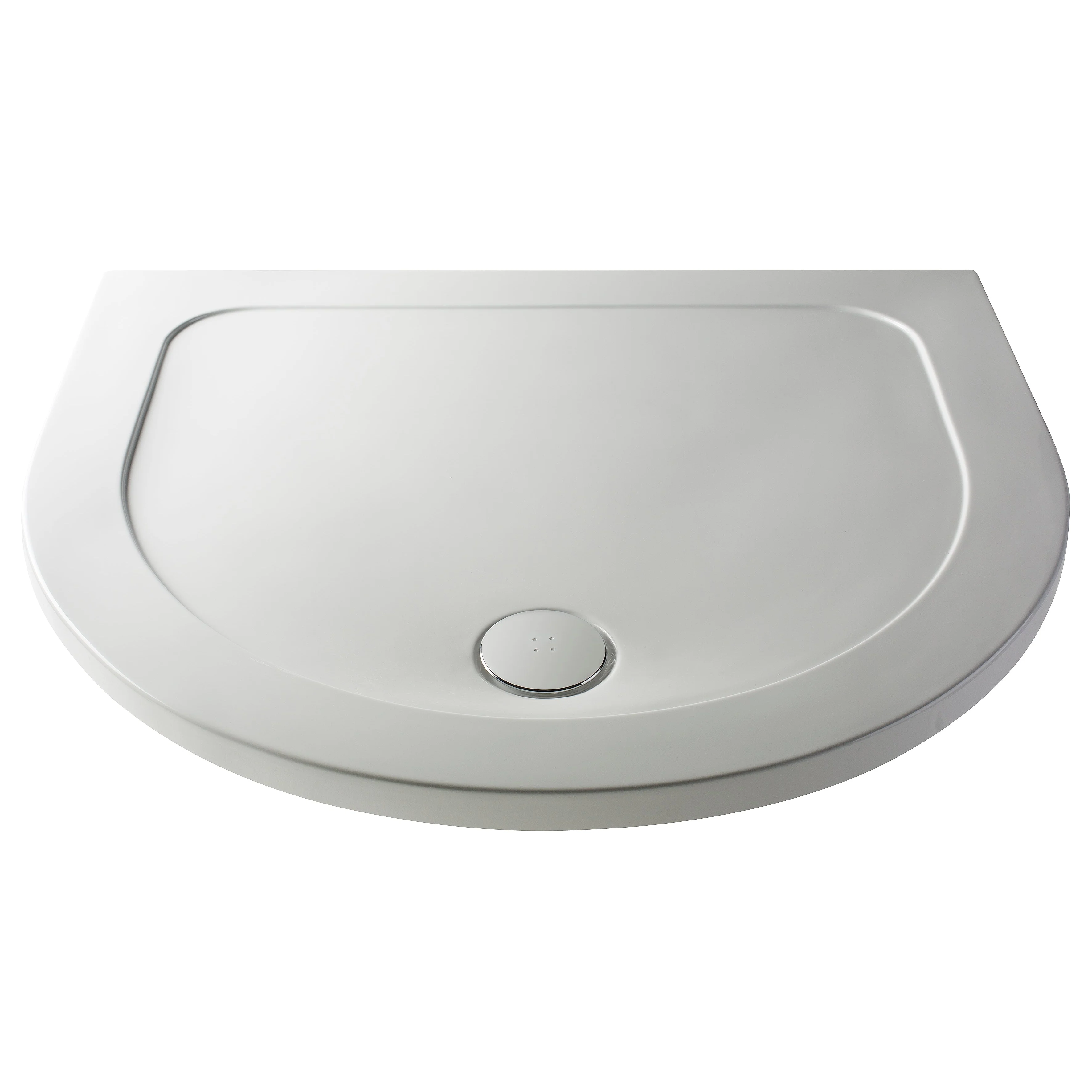 Nuie D Shape Shower Tray 1050mm - White