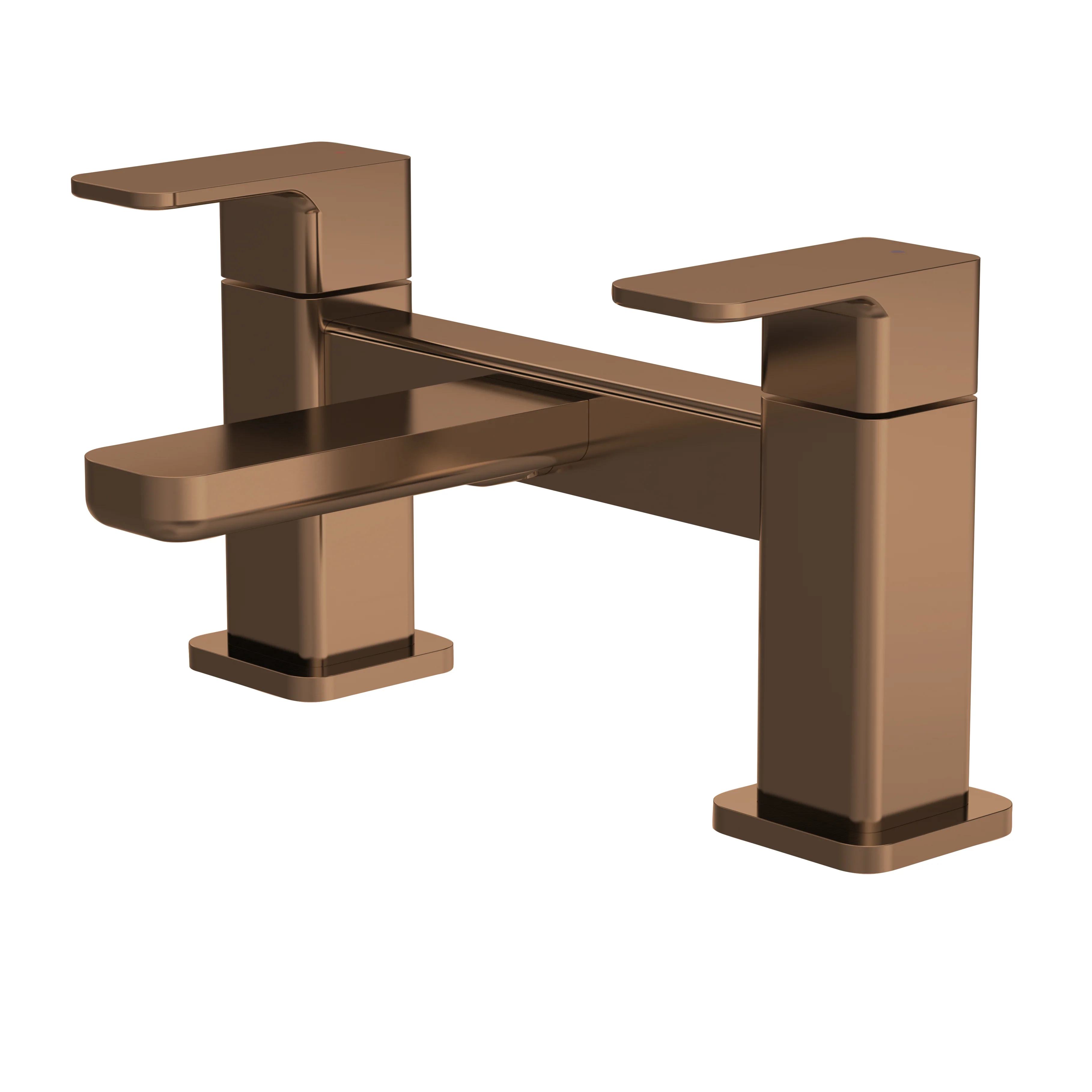 Nuie Windon Deck Mounted Bath Filler - Brushed Bronze - Image 4