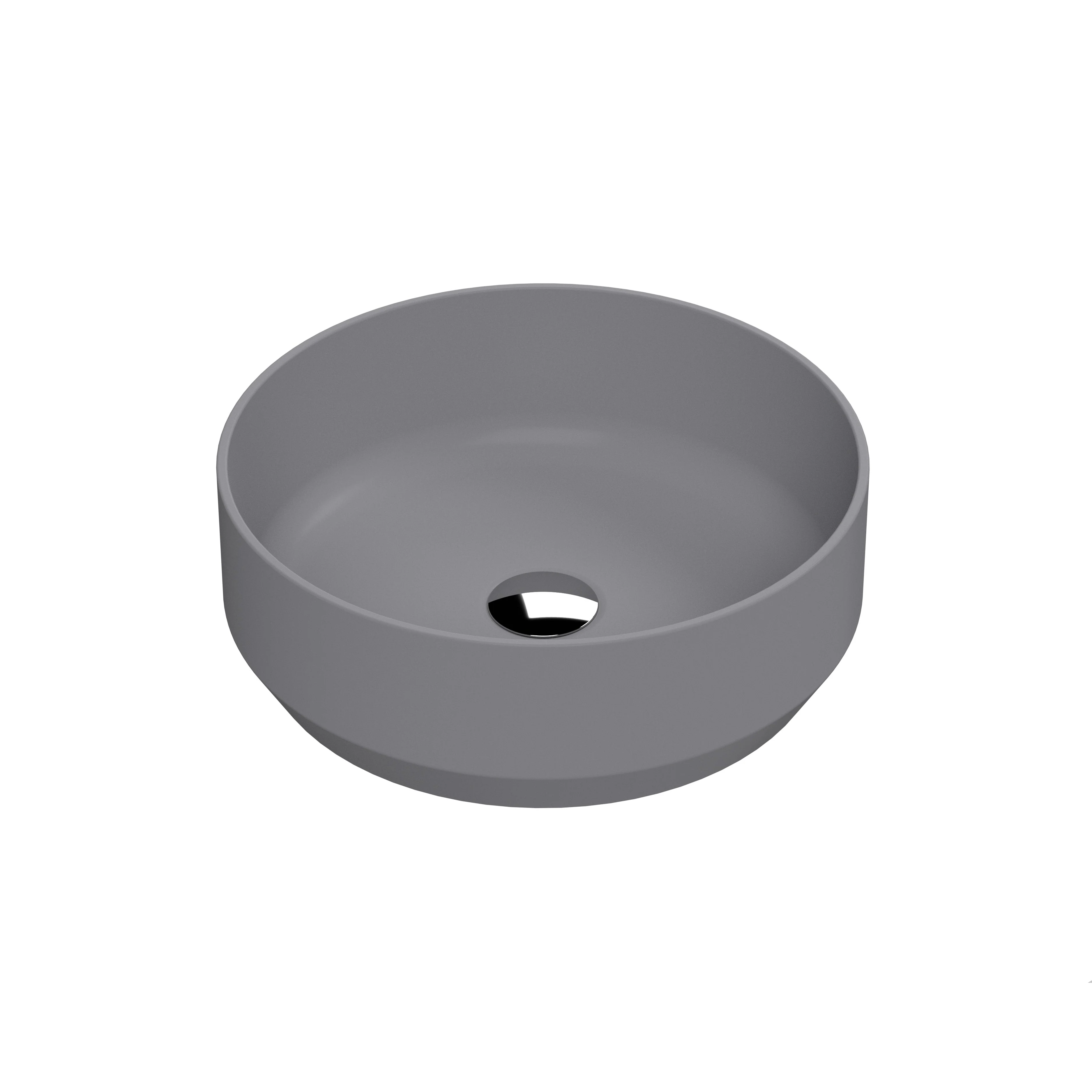 Nuie Eden 1000mm Countertop Vanity with Grey Basin & WC Set - White with Brushed Brass Handles - Image 9