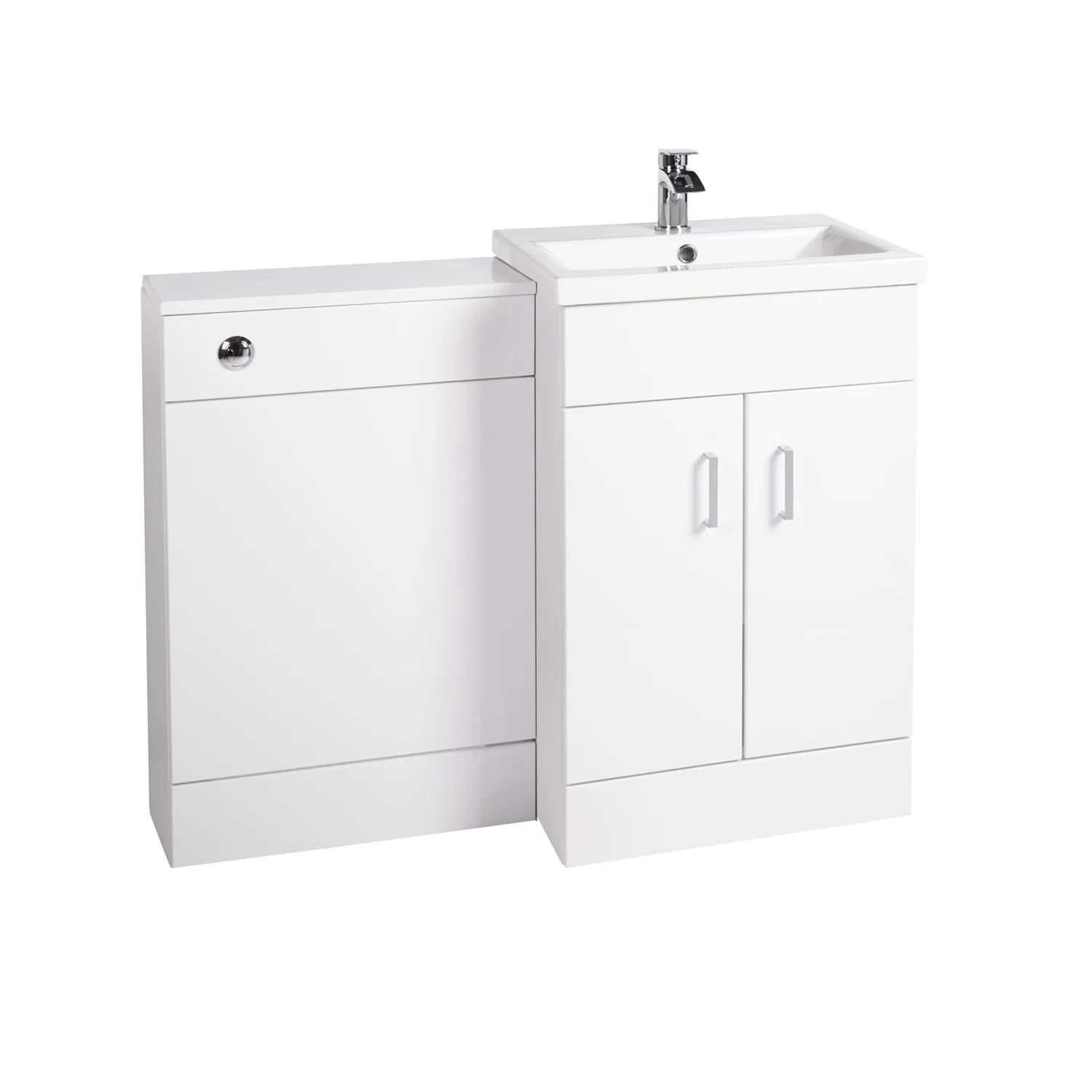 Nuie Eden 1000mm Vanity & WC Set - White - Image 2