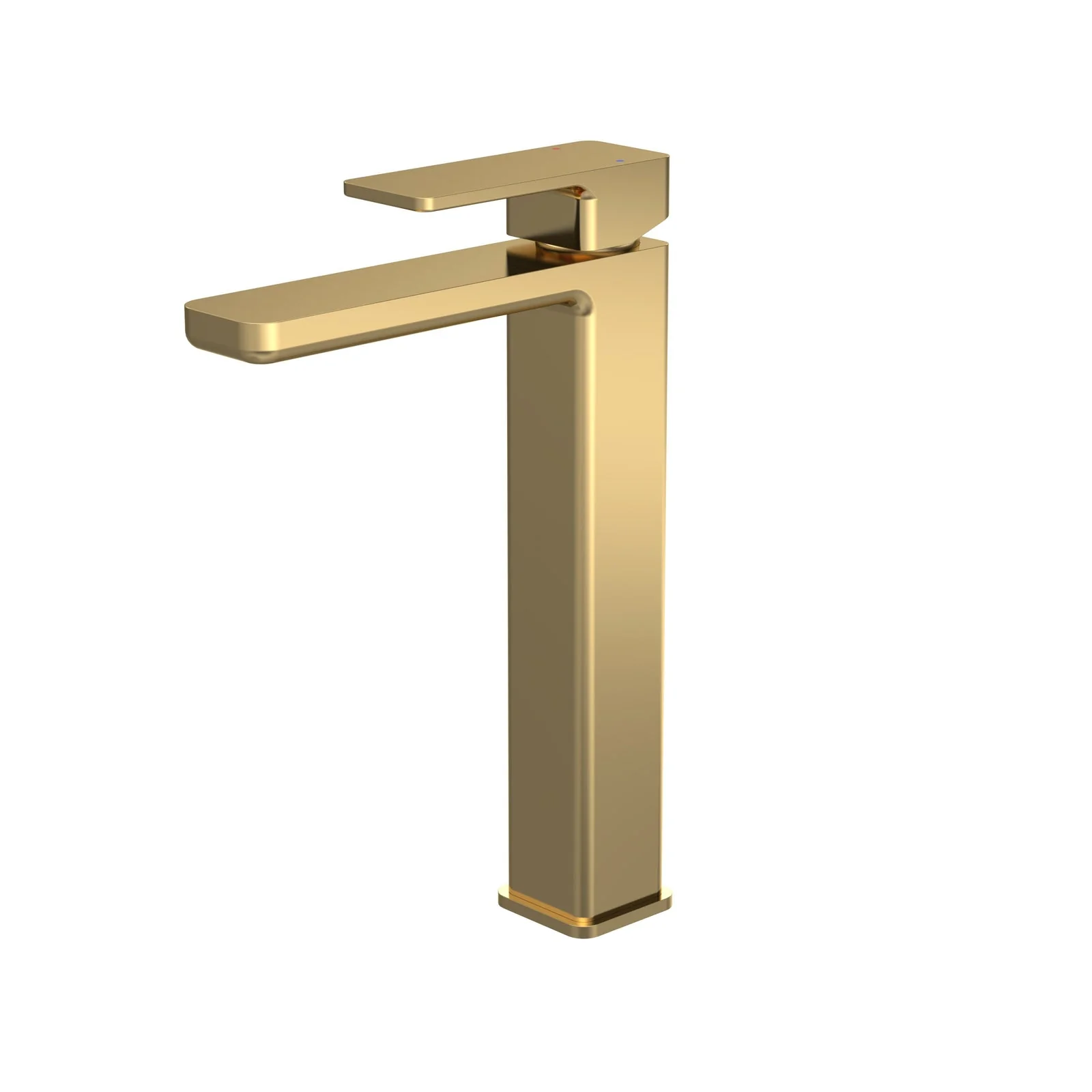 Nuie Eden 1100mm Countertop Vanity with Black Basin & WC Set - White with Brushed Brass Handles - Image 9