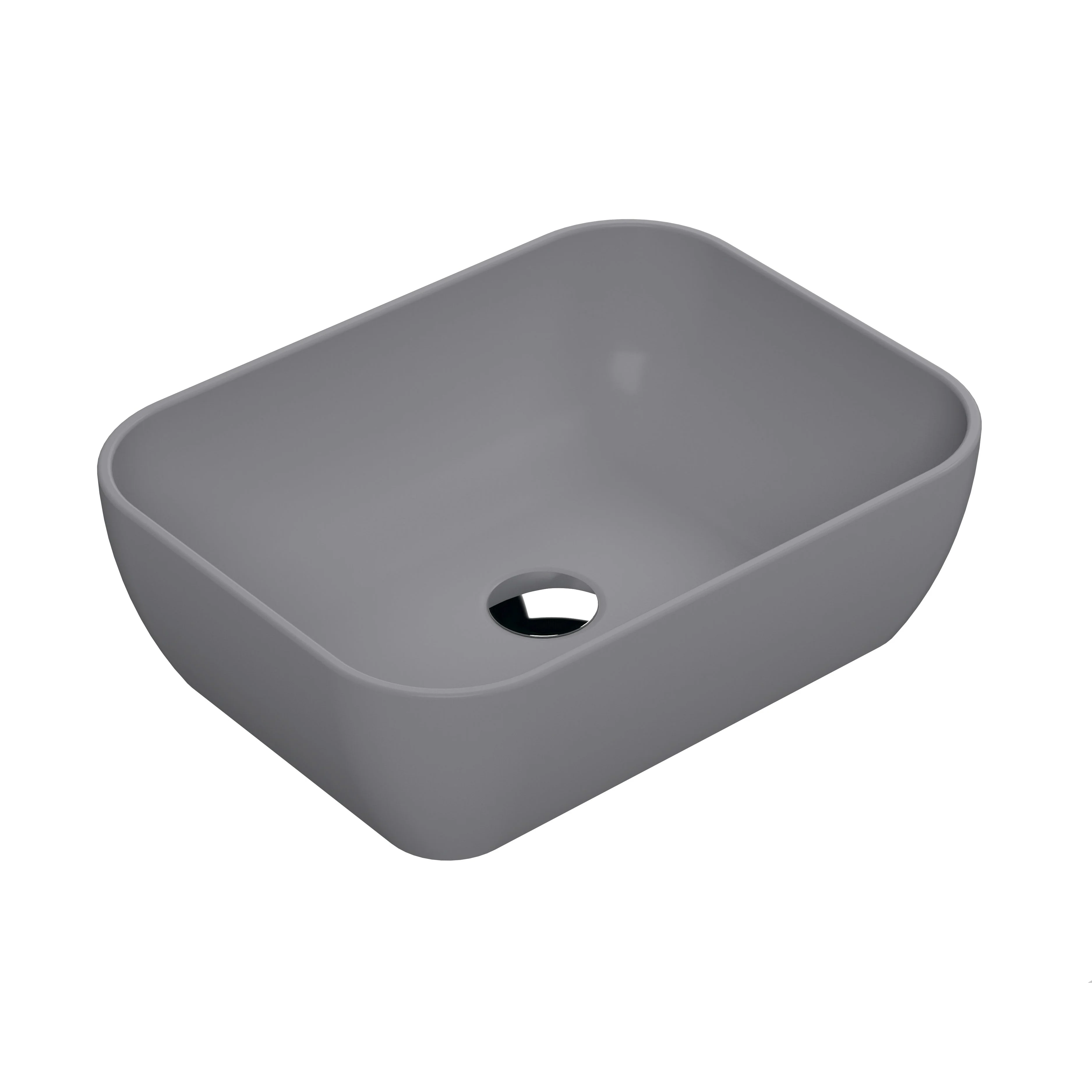 Nuie Eden 1100mm Countertop Vanity with Grey Basin & WC Set - White with Brushed Brass Handles - Image 10