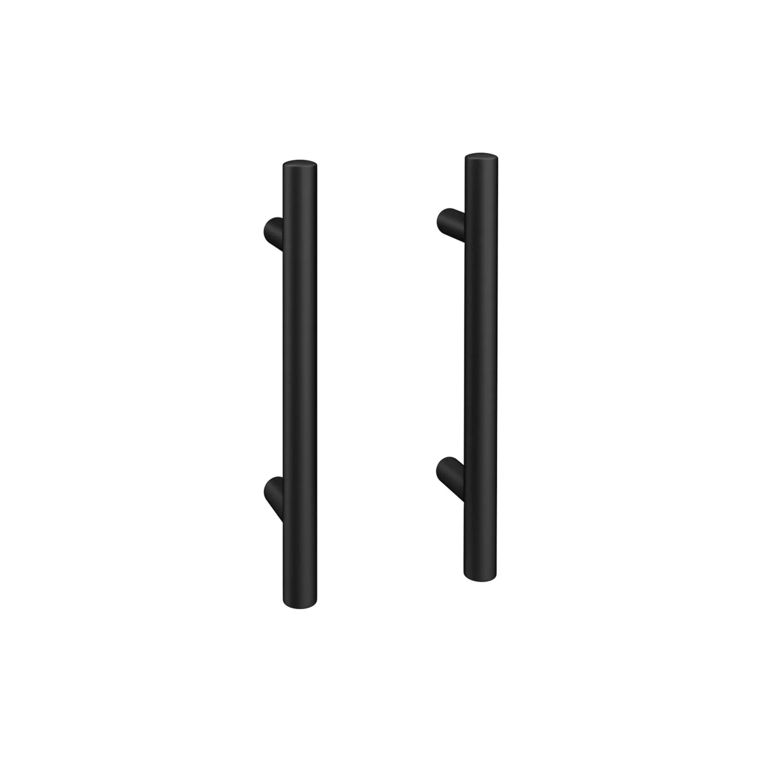 Nuie Eden 500mm Floor Standing 2-Door Countertop Vanity Unit - Gloss White with Matt Black Handles - Image 2