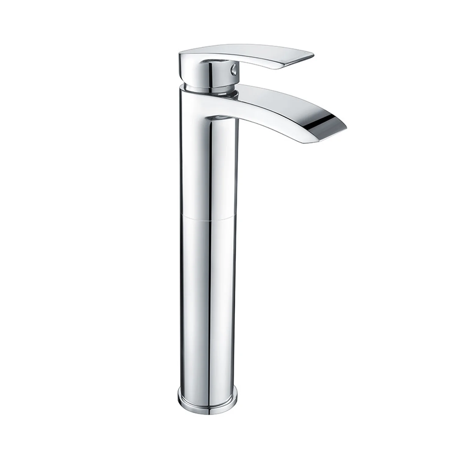 Nuie Eden 500mm Floor Standing 2-Door Countertop Vanity Unit with Matt Black Basin- Gloss White - Image 3