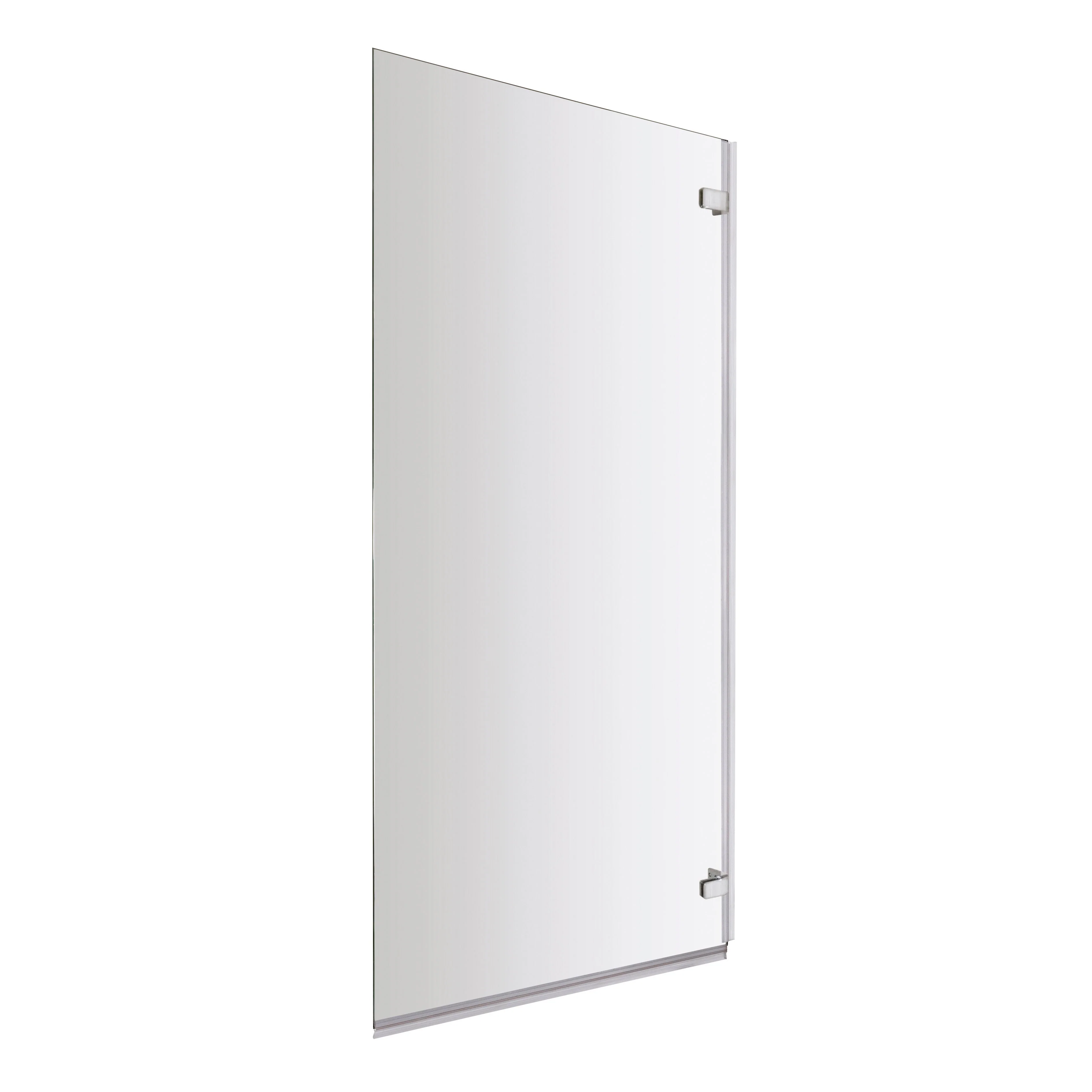 Nuie Ella Square Bath Screen - Satin Chrome
