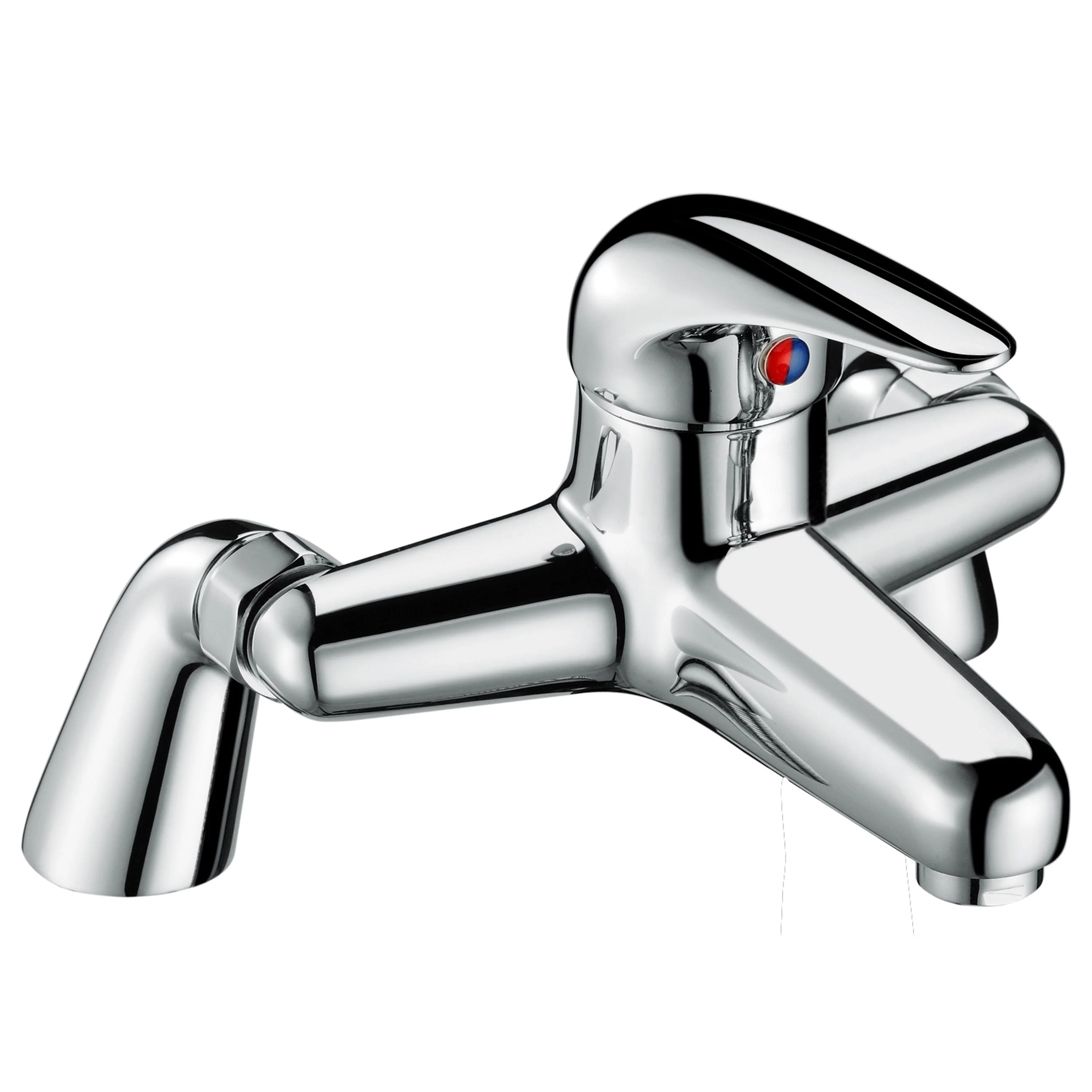 Nuie Eon Deck Mounted Bath Filler - Chrome