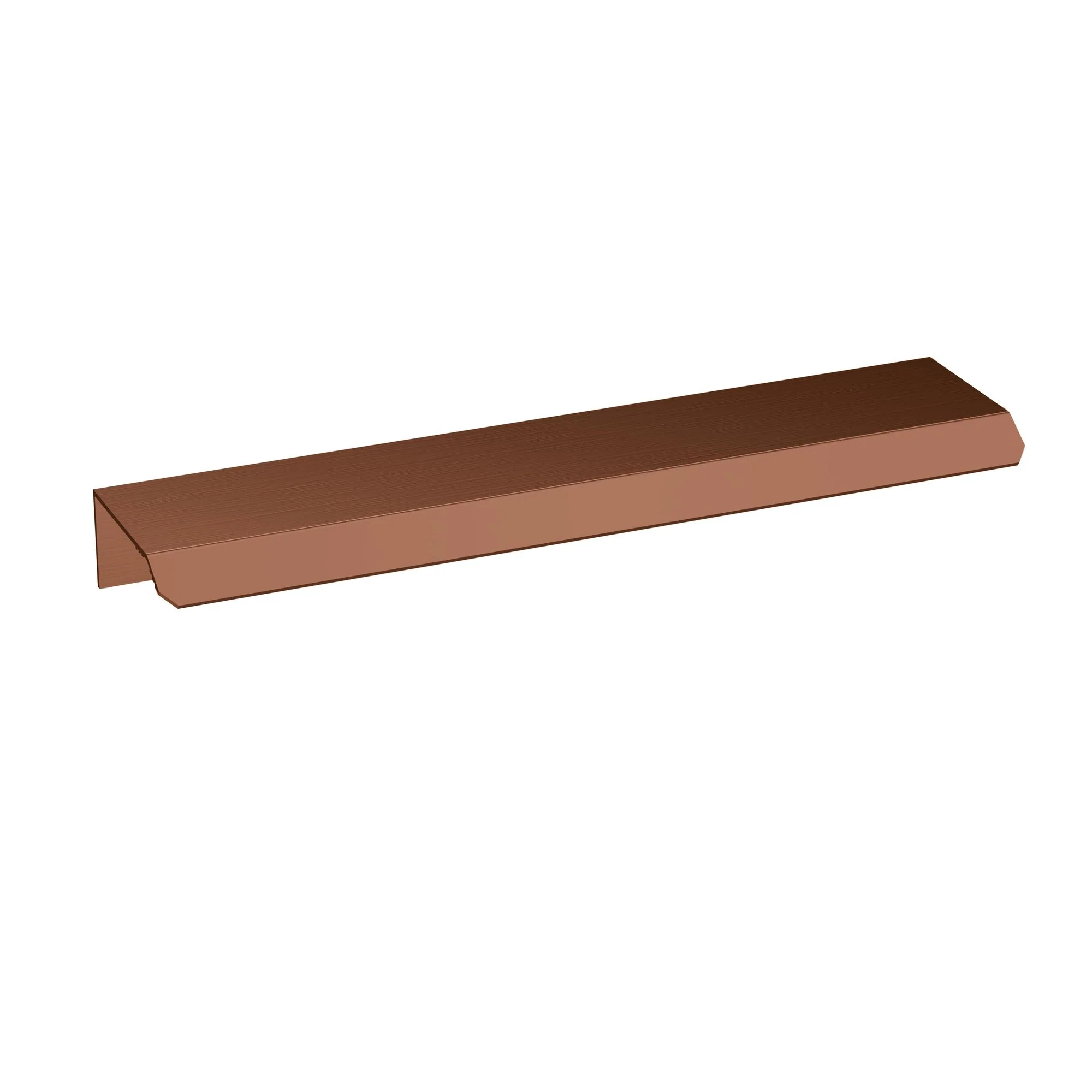 Nuie Slimline Finger Pull Handle 150mm (96mm centre) - Brushed Bronze