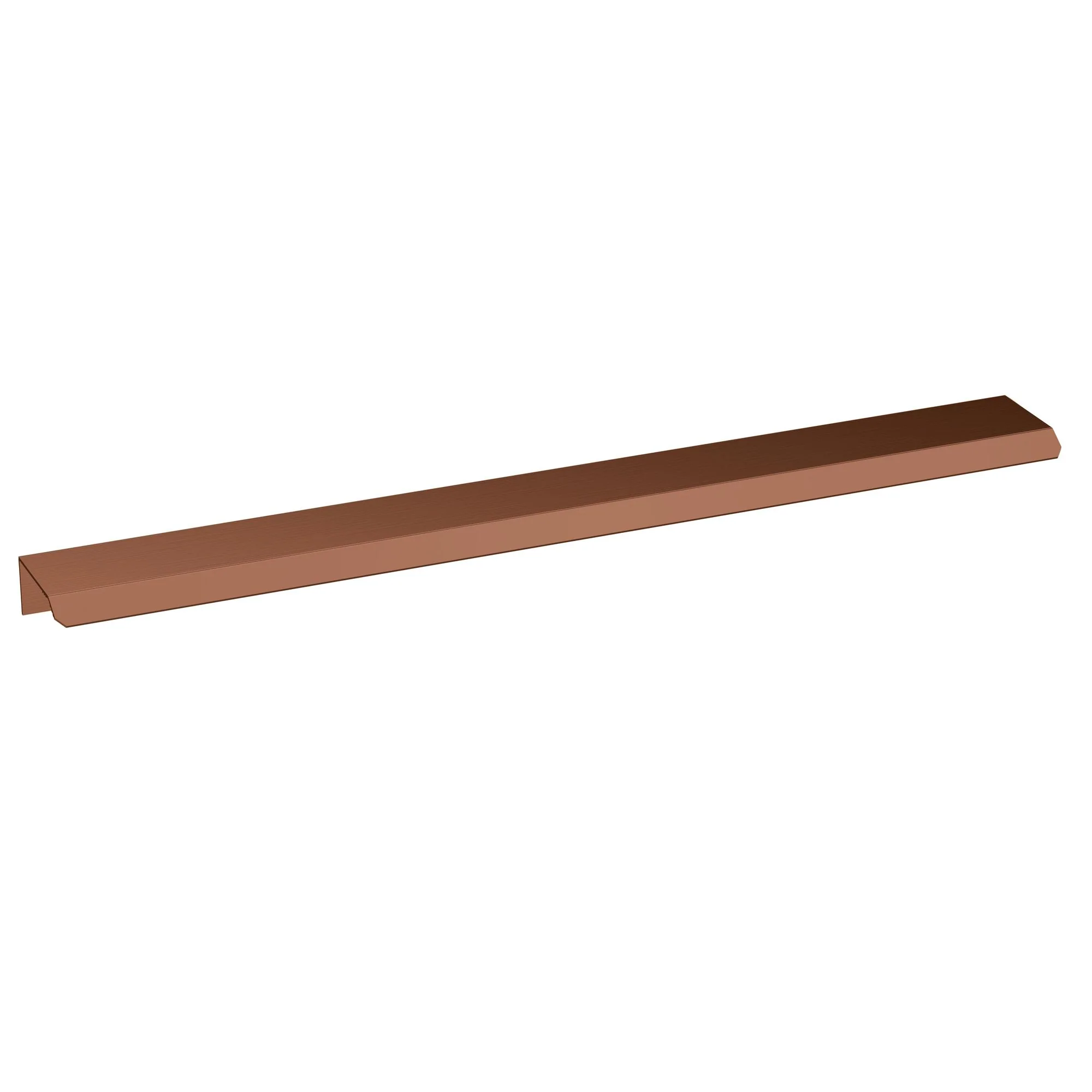 Nuie Slimline Finger Pull Handle 300mm (224mm centre) - Brushed Bronze