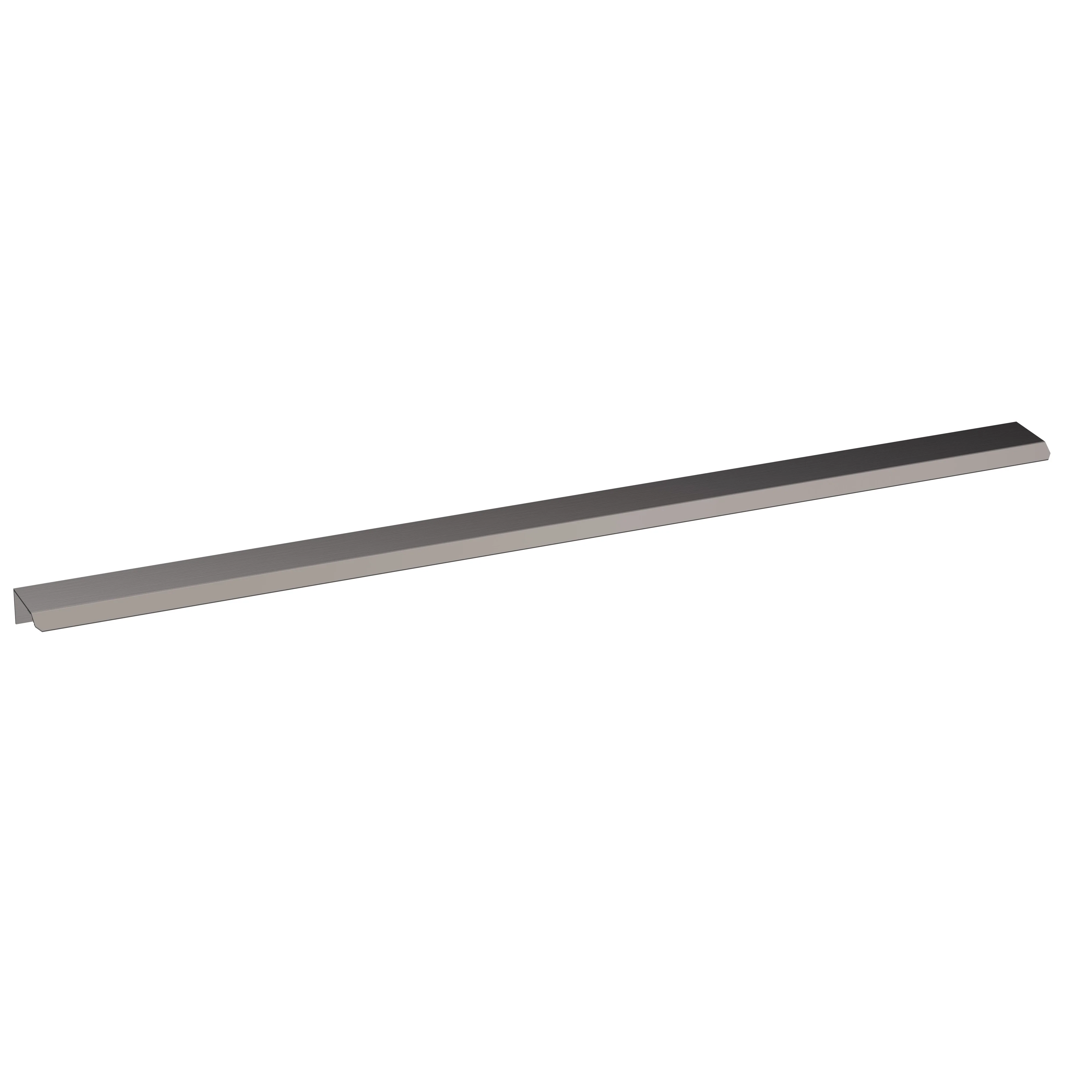 Nuie Slimline Finger Pull Handle 500mm (320mm centre) - Brushed Pewter