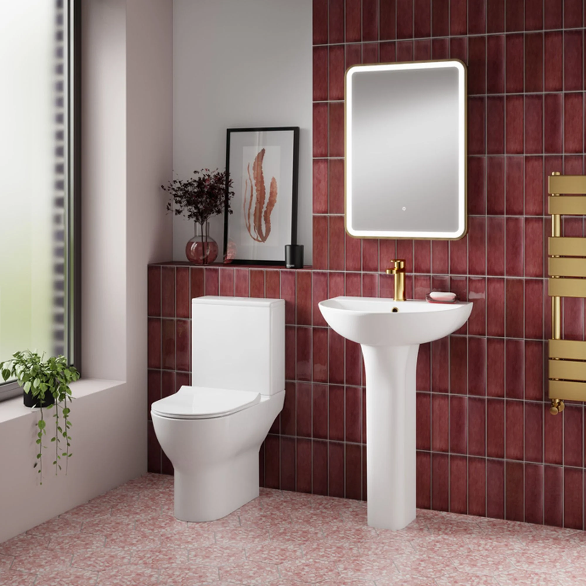 Nuie Freya Pan, Cistern & Seat - White - Image 6