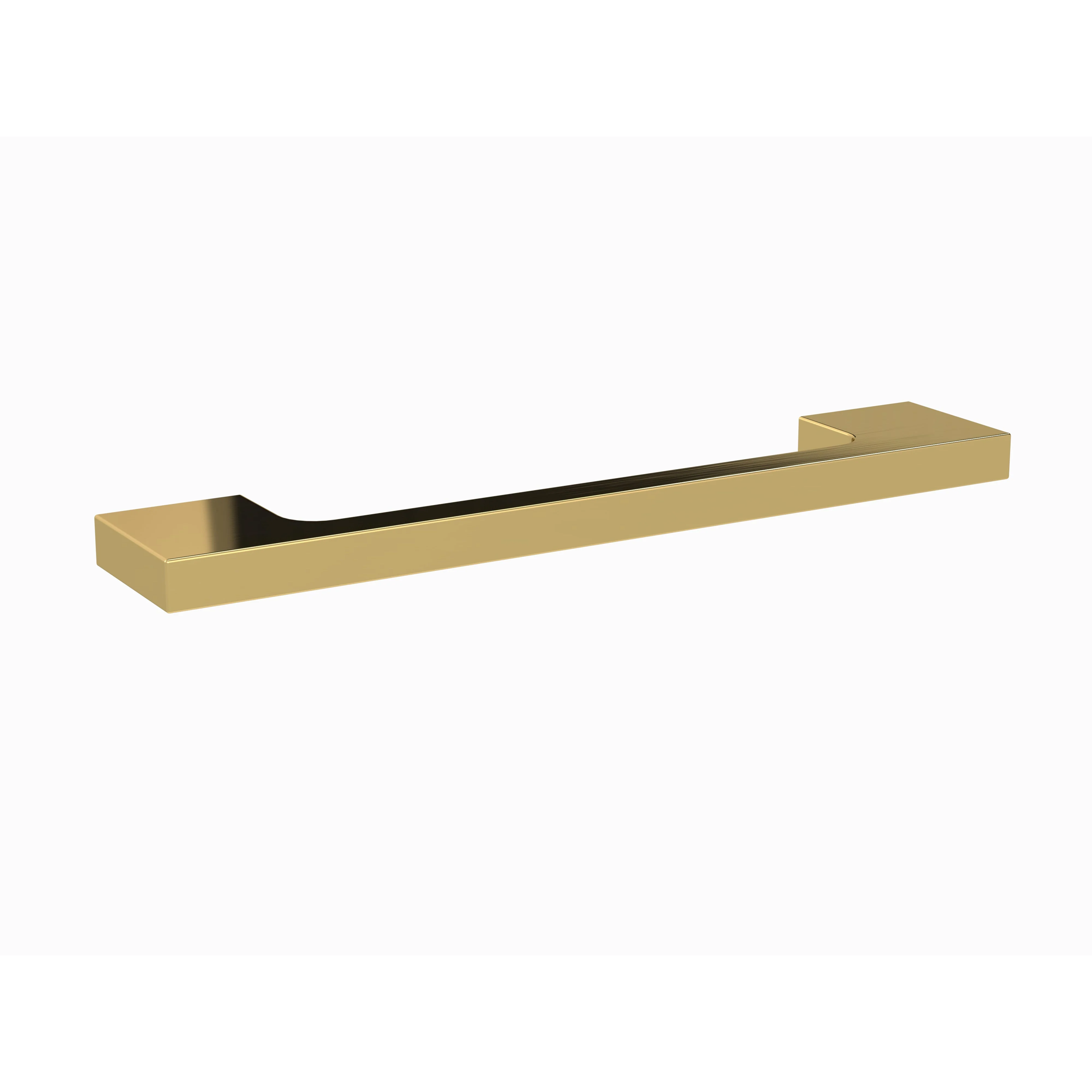 Nuie Square D Handle 152mm (128mm centre) - Brushed Brass
