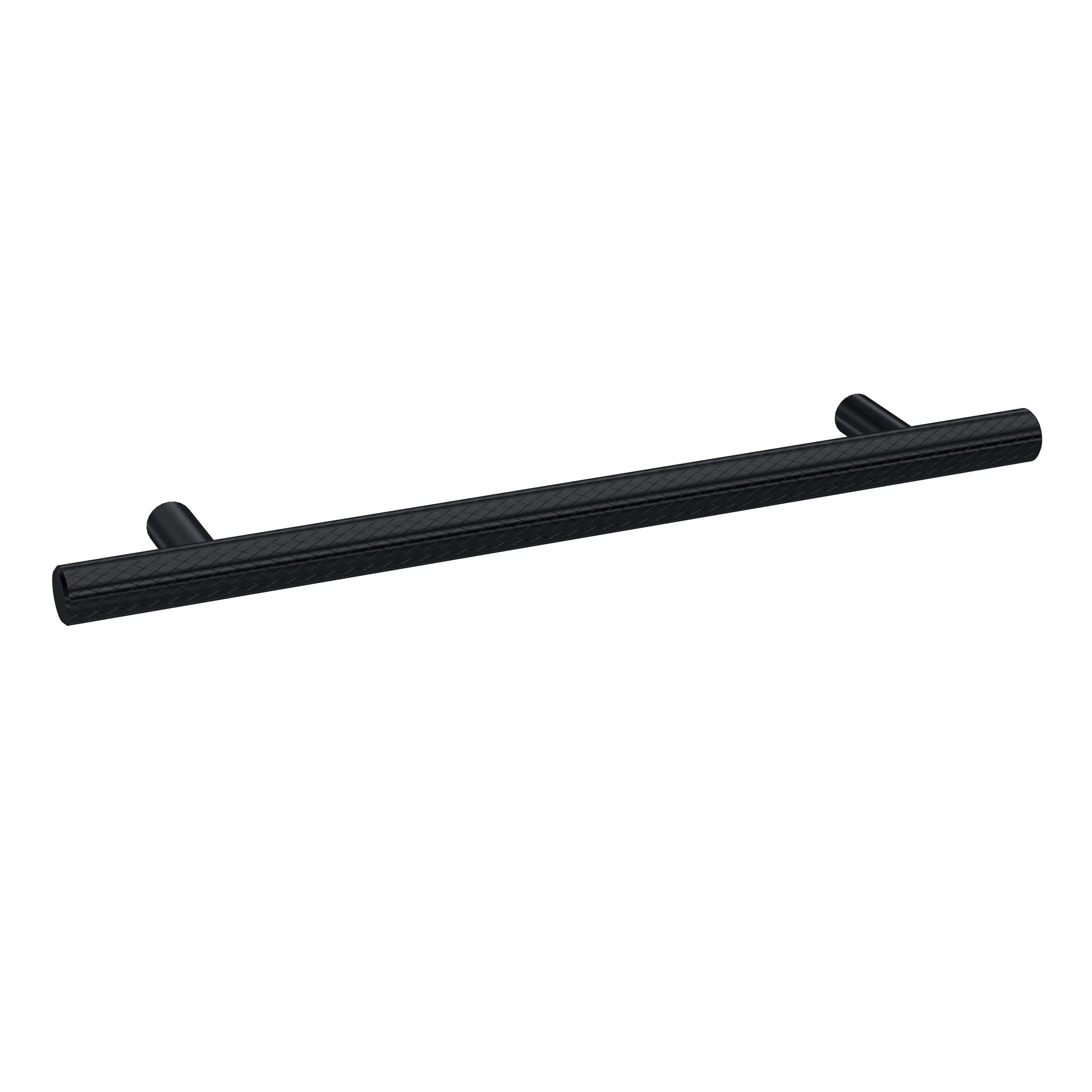 Nuie Knurled Bar Handle 220mm (160mm centre) - Matt Black