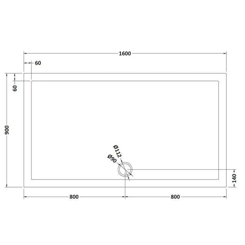 Large White Rectangular Easy Plumb Stone Shower Trays - Image 13