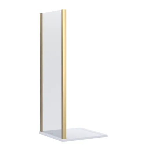 Nuie Lucie 800mm Side Panel - Brushed Brass