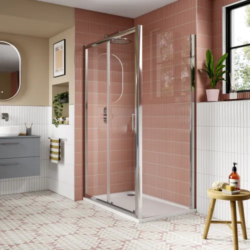 Nuie Lucie 900mm Side Panel - Chrome - Image 2