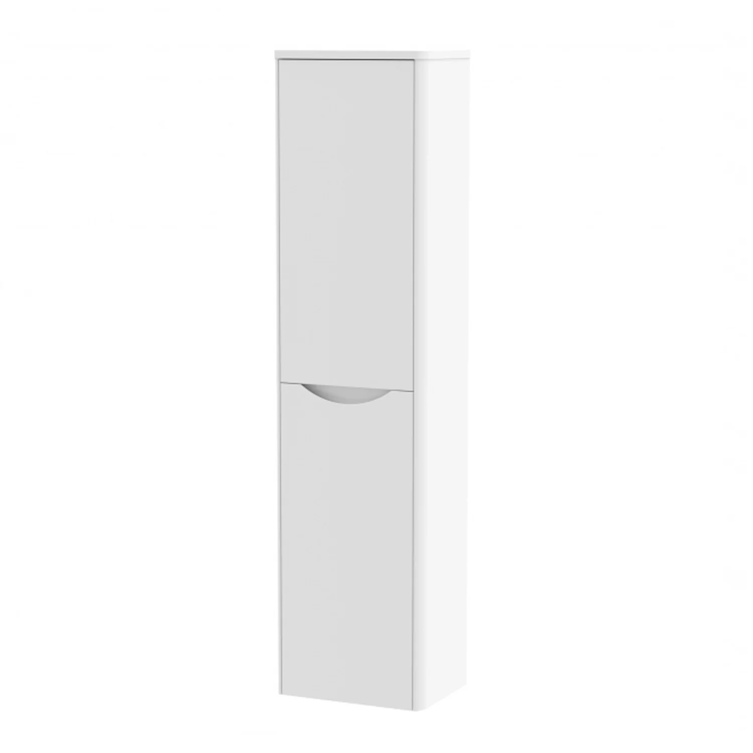 Nuie Lunar 365mm Wall Hung 2-Door Tall Unit - Satin White