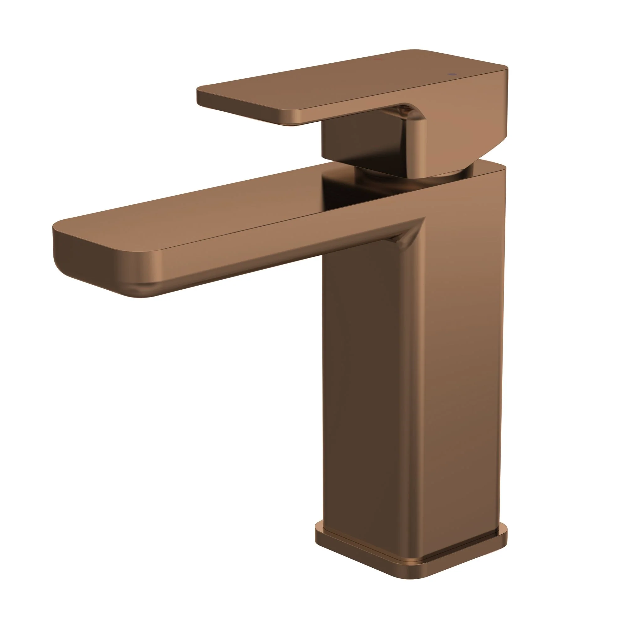 Nuie Windon Mono Basin Mixer with Push Button Waste - Brushed Bronze - Image 2