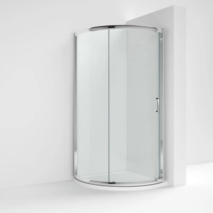 Nuie Pacific 860mm Single Entry Quadrant - Polished Chrome - AQSE1H3