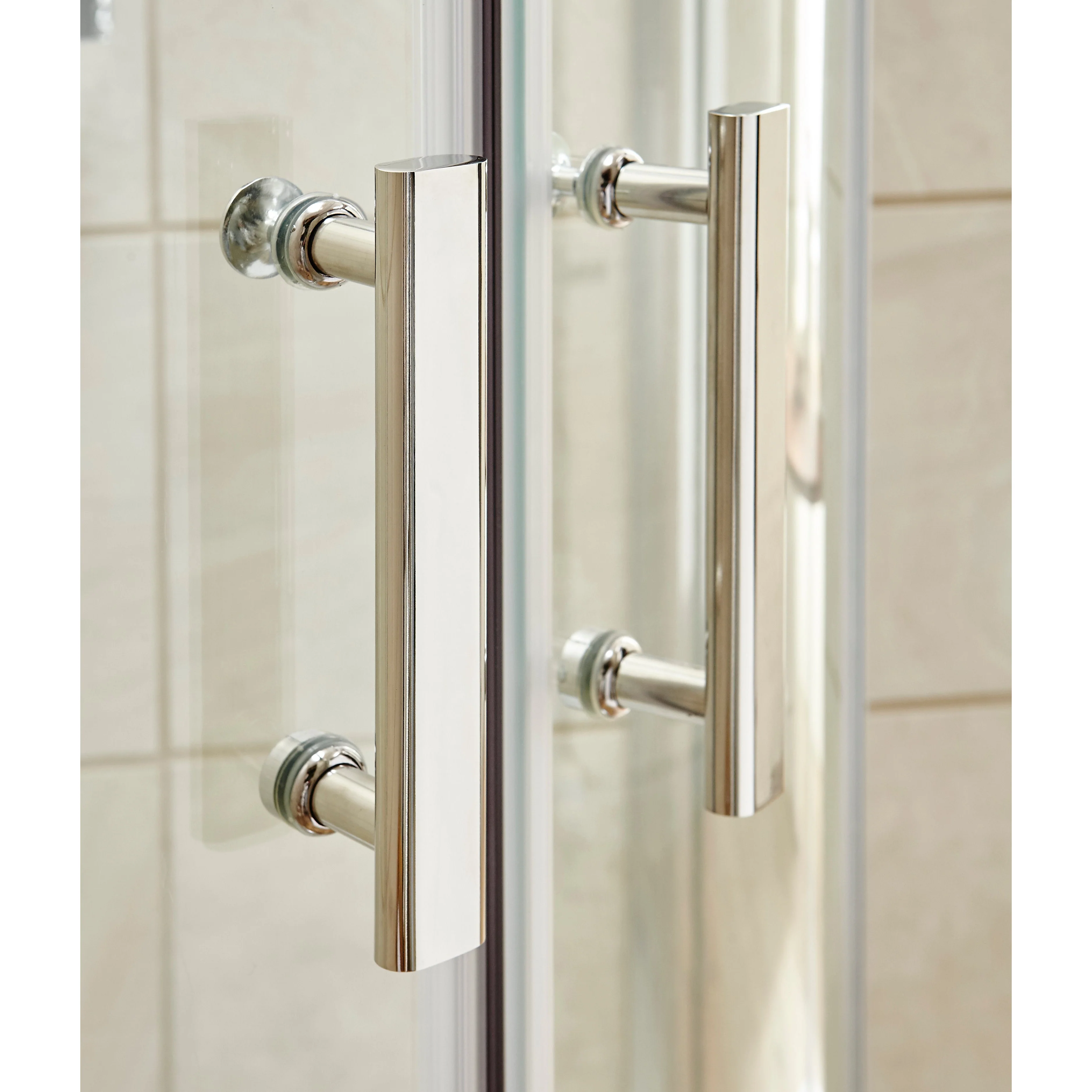 Nuie Pacific 860mm Single Entry Quadrant - Polished Chrome - AQSE1 - Image 4